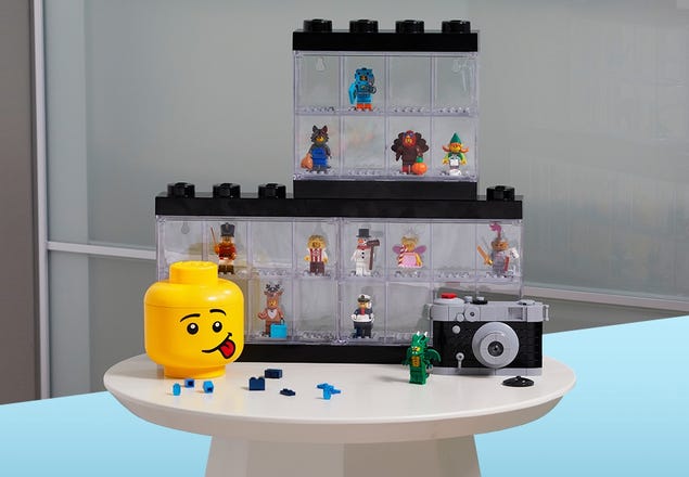 LEGO Aqua Light Blue Caja de Almacenamiento Brick 8 DIF