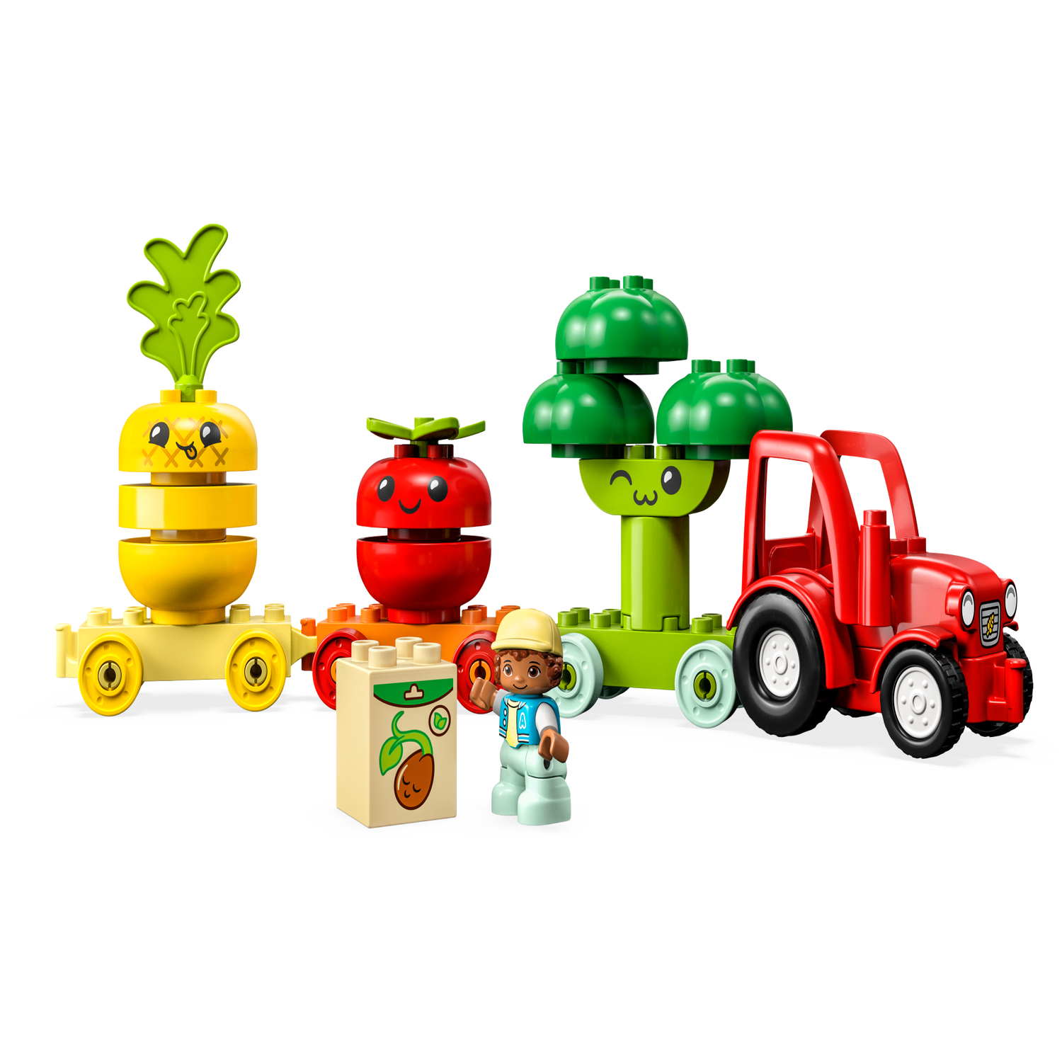 LEGO 10982 Duplo My First Le Tracteur des Fruits et Légumes, Jouet à  Empiler et à Trier par Couleur pour Les Bébés et Enfants Âgés de 1,5 à 3  Ans, Jeu