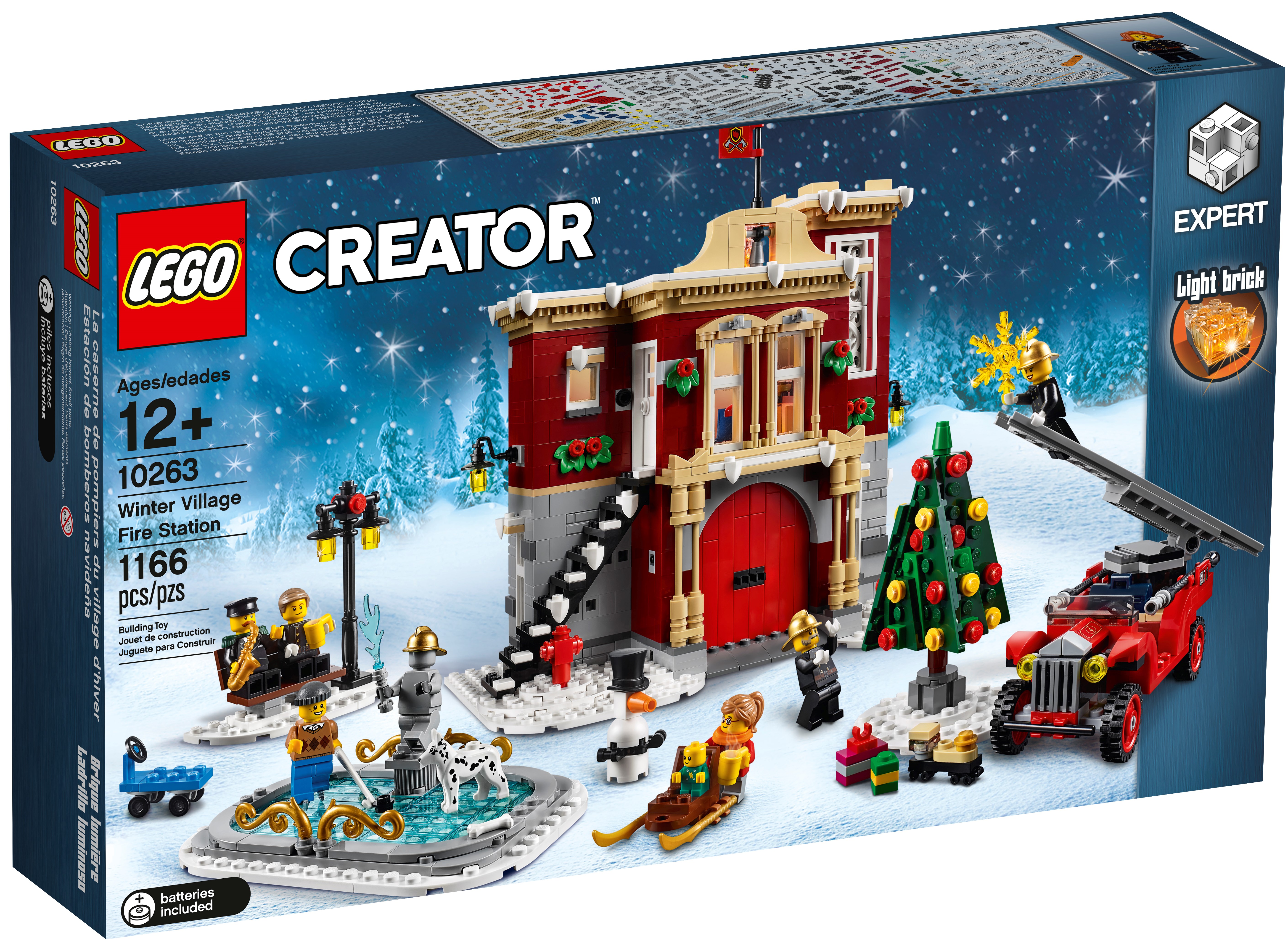 lego creator winter fire station