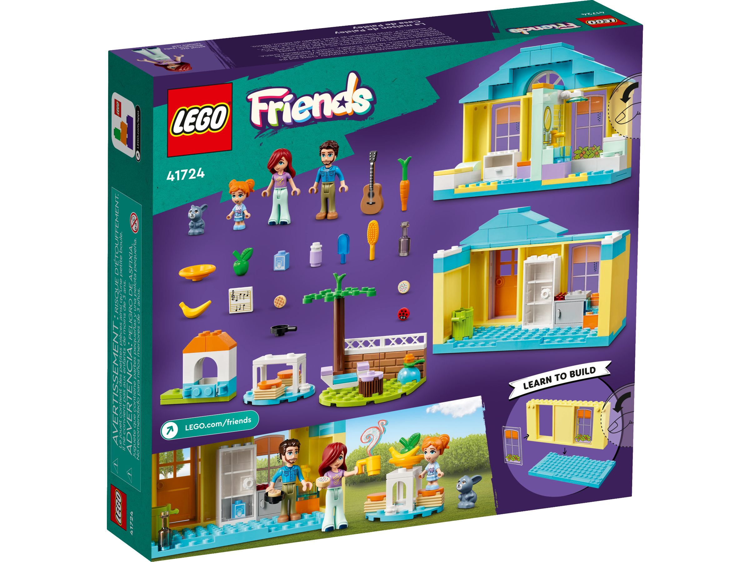 LEGO Friends Paisley's House 41724, juguete de casa de muñecas para niñas y  niños de 4 años de edad, juego con accesorios que incluyen figura de