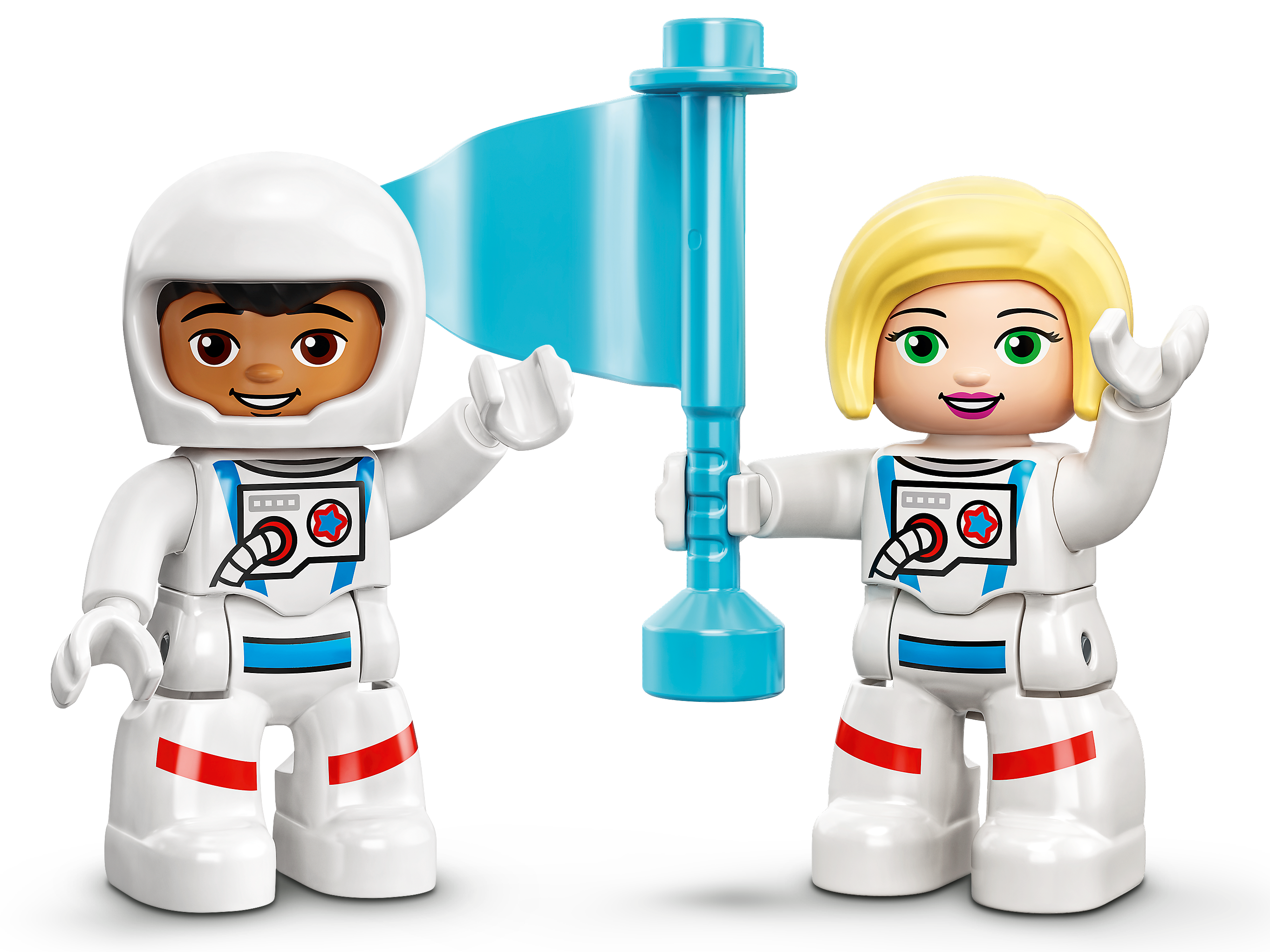  LEGO DUPLO Town Space Shuttle Mission Rocket Toy 10944, juego  para niños preescolares de 2 a 4 años con figuras de astronauta : Juguetes  y Juegos