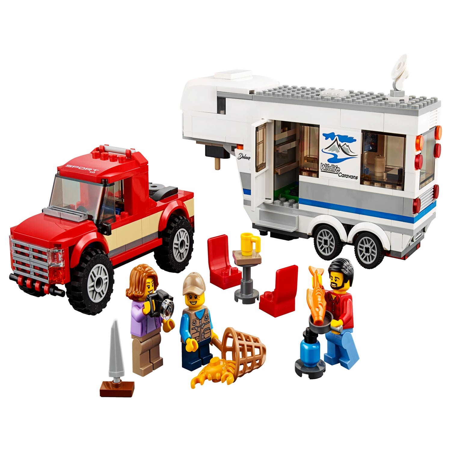 Pickup & Caravan 60182 | City | Buy online at the Official LEGO® Shop US