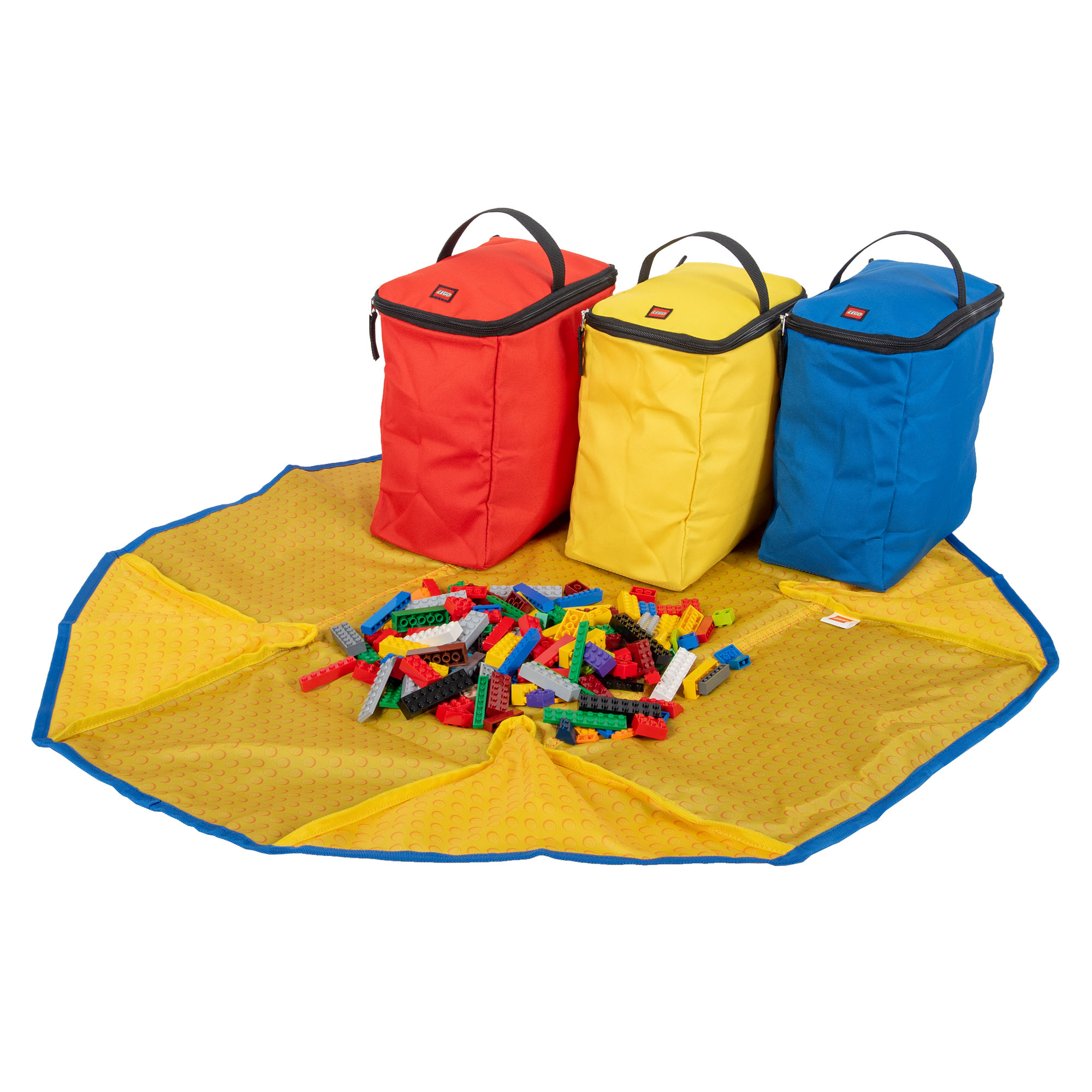 Lego Mat Storage Bag with Zip - Toy Storage Bag with Mat - Slide Away Toy  Storage Bin - Lego Cinch with Lid - Lego Bag with Play Mat - Lego Mat