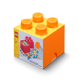 4-Stud Storage Brick – Orange