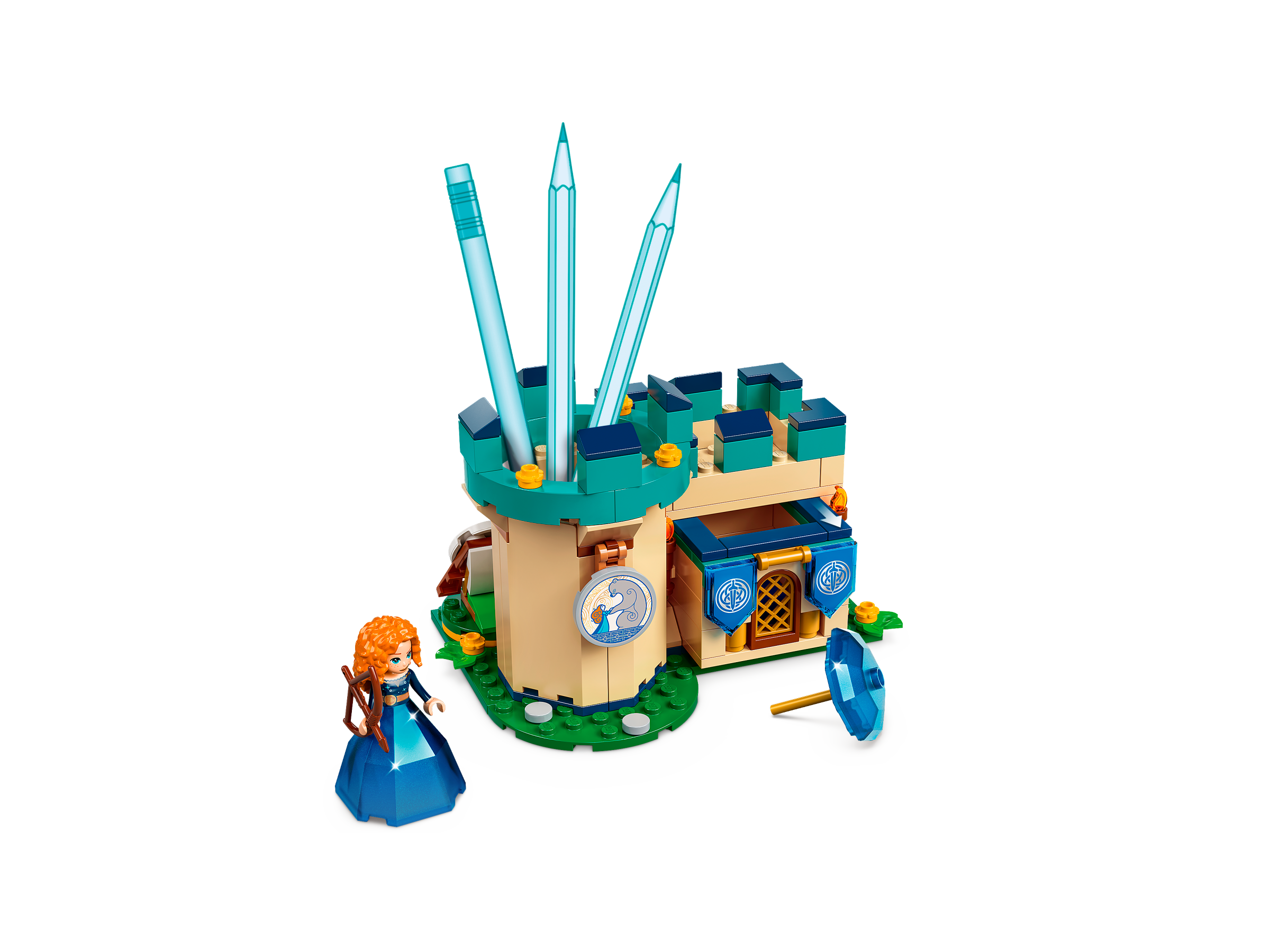 LEGO Disney Princess Aurora, Merida & Tiana's Enchanted Creations 43203  Diamond Dress Set with 2 Buildable Jewelry Boxes, Pencil Holder, DOTS  Bracelet