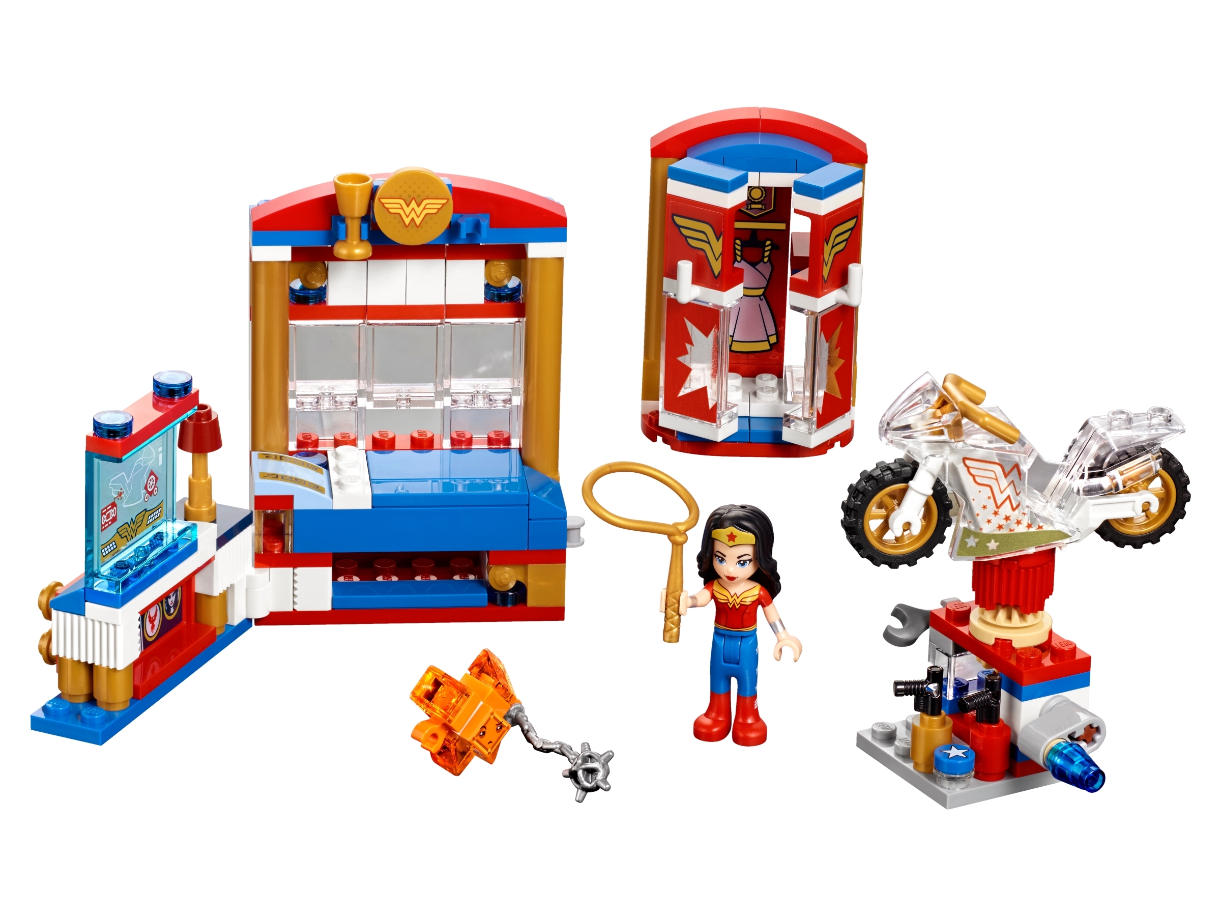Wonder Woman™ Nurse Doctor Scrubs Badge Reel Made With LEGO® Minifigure™  Black Wonder Woman™ Pediatric ID Badge Holder Superhero 