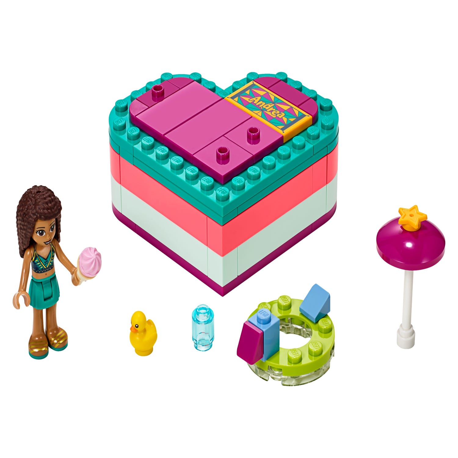 heerlijkheid huis heden Andrea's hartvormige zomerdoos 41384 | Friends | Officiële LEGO® winkel NL