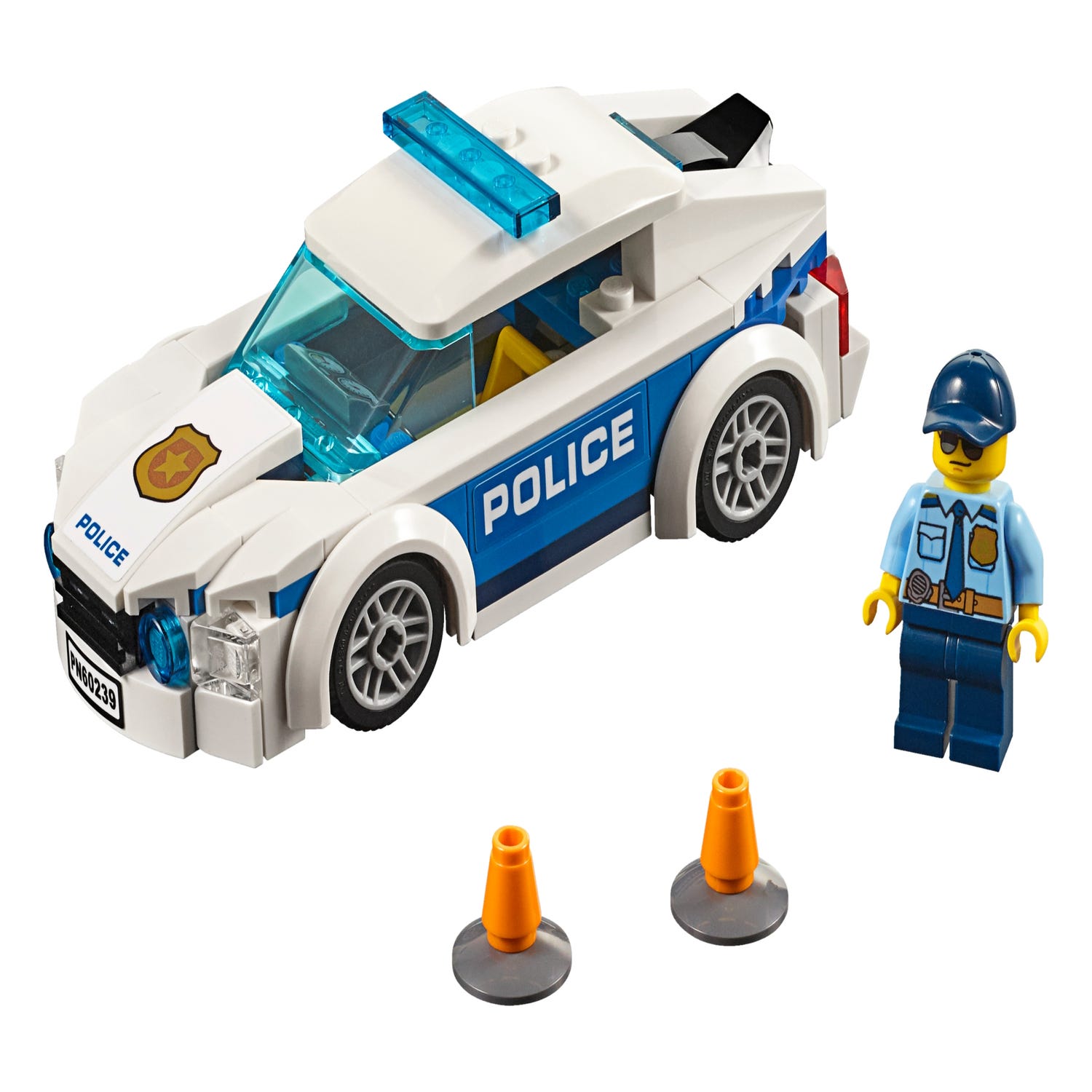 tong Anemoon vis veiligheid Politiepatrouille auto 60239 | City | Officiële LEGO® winkel NL
