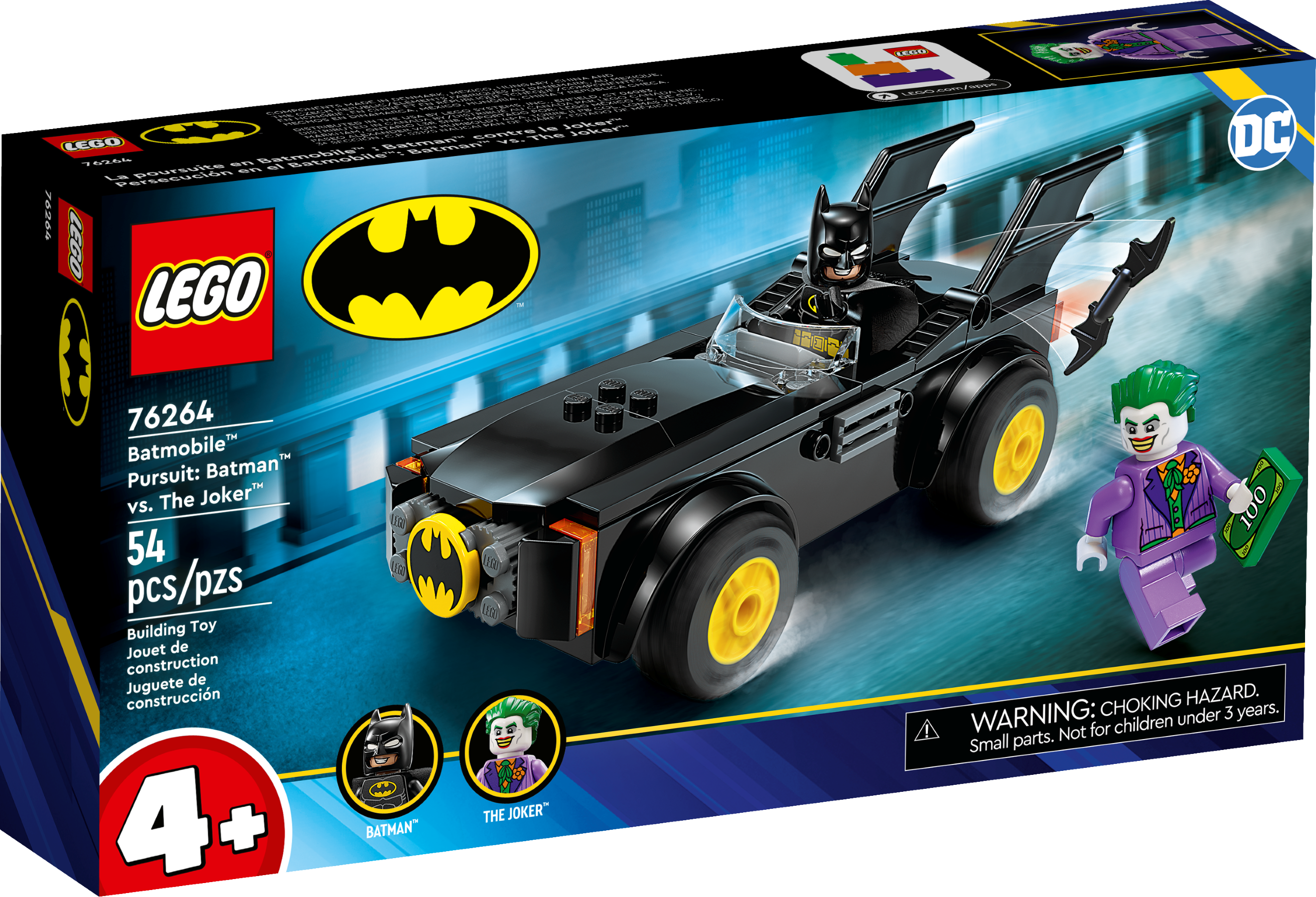  LEGO Super Heroes Batmobile and the Two Face Chase : Toys &  Games