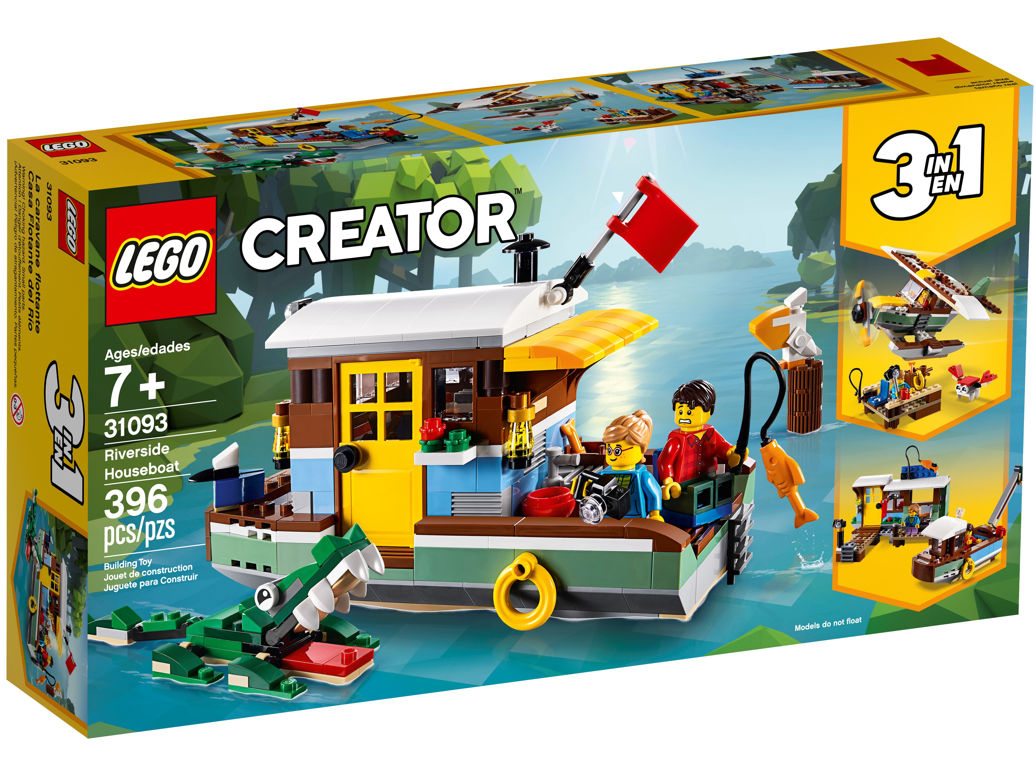 lego creator riverside houseboat 31093
