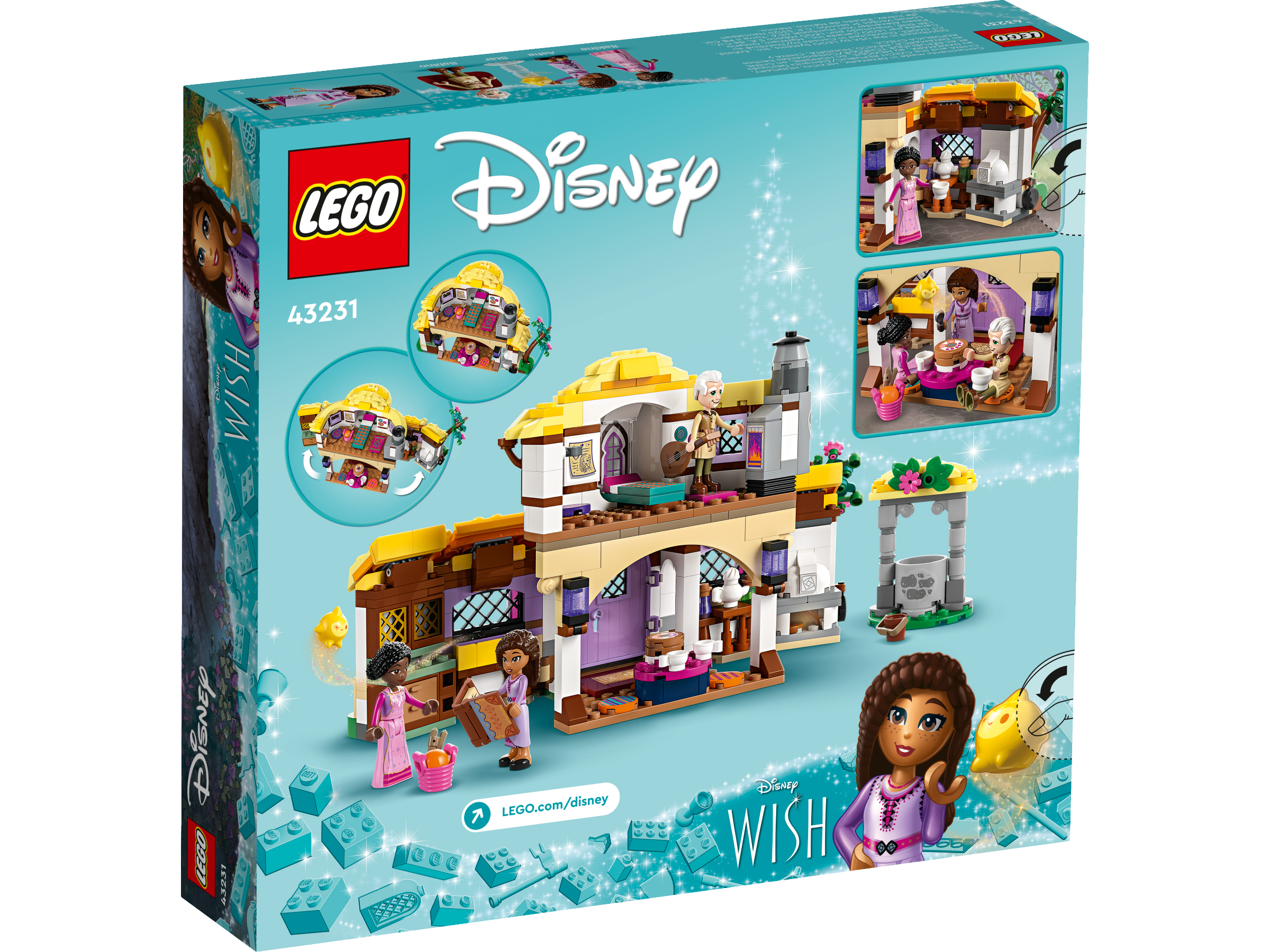 LEGO® Disney Wish 43231 La Chaumière d'Asha, Maison de Poupées avec Mini  Poupées Asha, Sakina et Sabino et Figurine Star - Cdiscount Jeux - Jouets