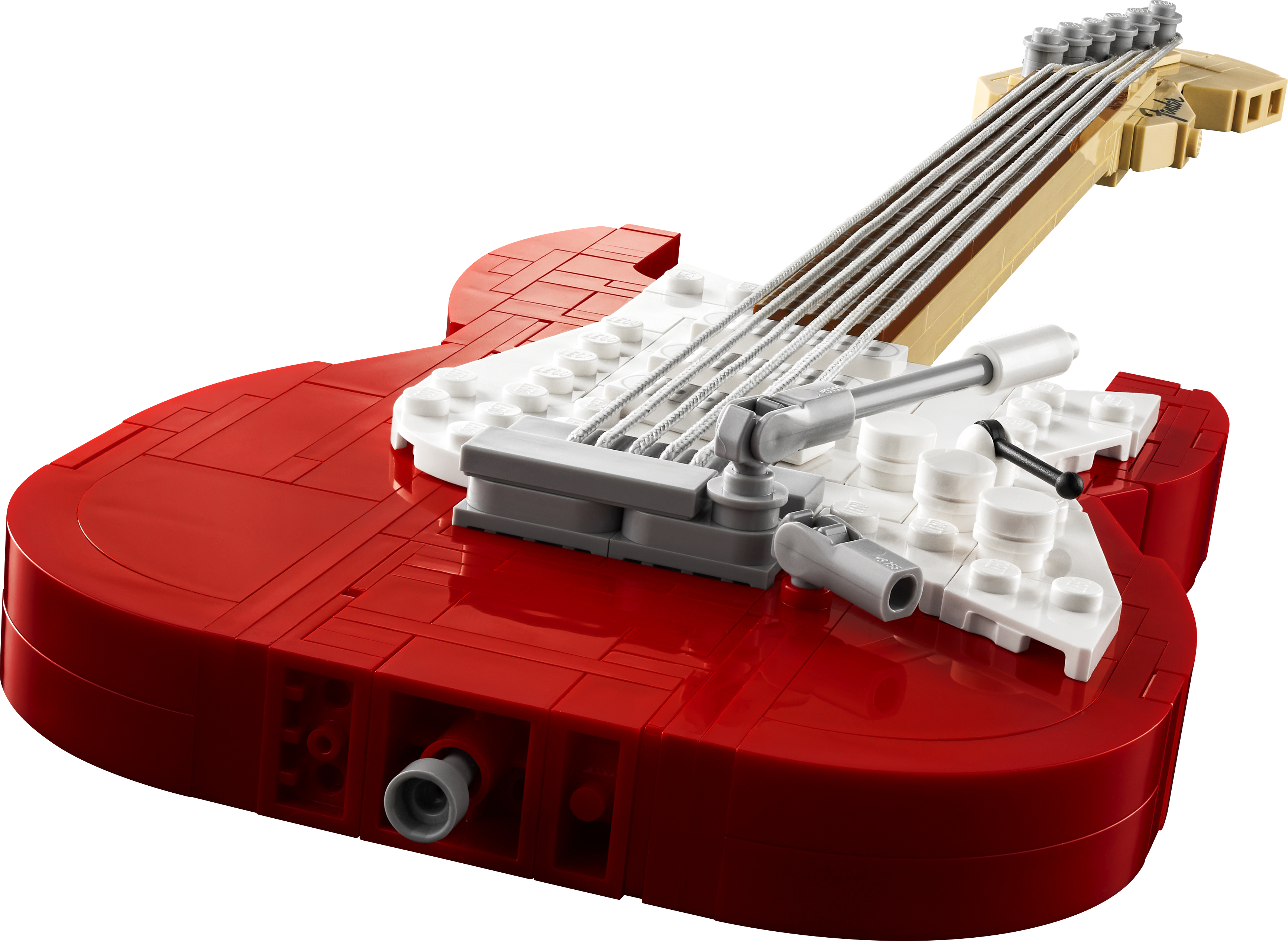 Display King - Acrylic display plaque for Lego Fender Stratocaster 21329  (NEW)