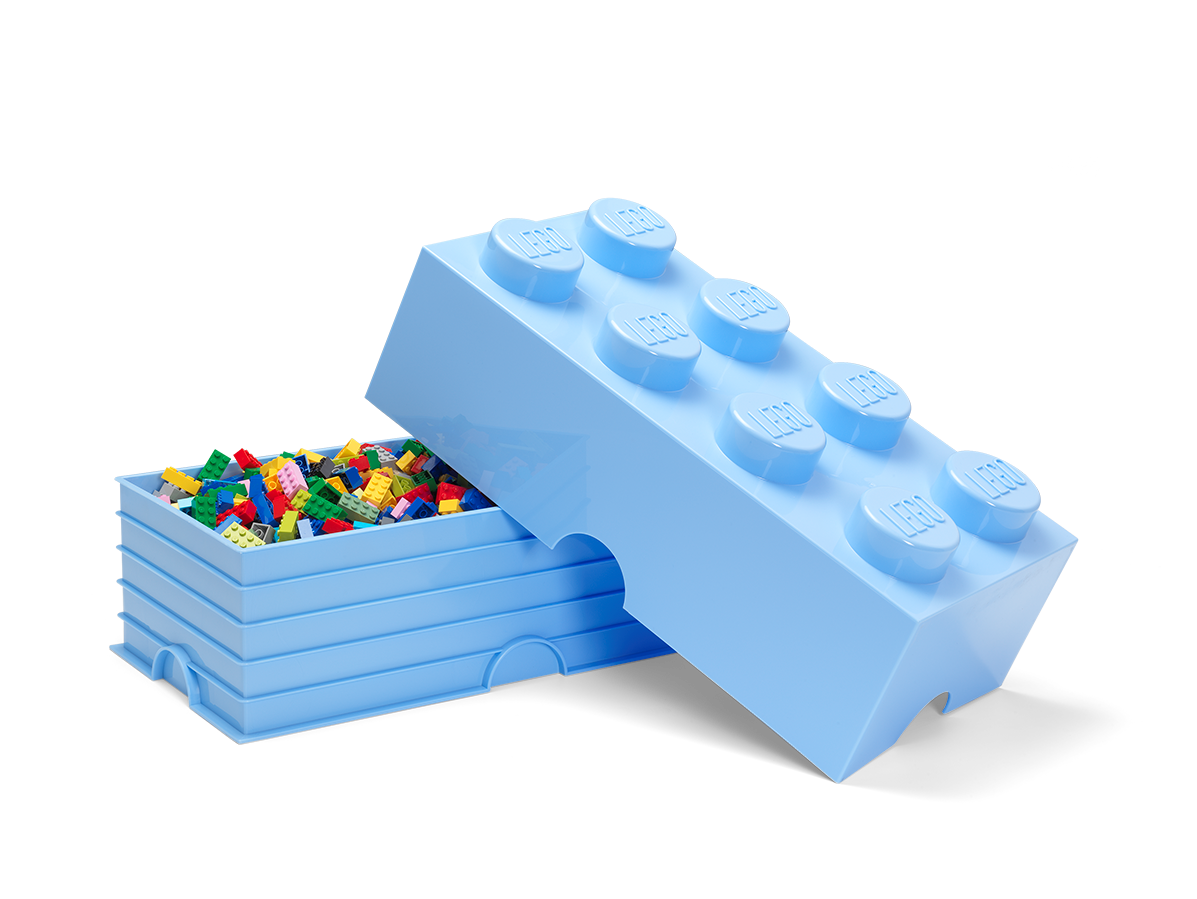 Brique bleue de rangement LEGO® à tiroir et à 8 tenons 5005399