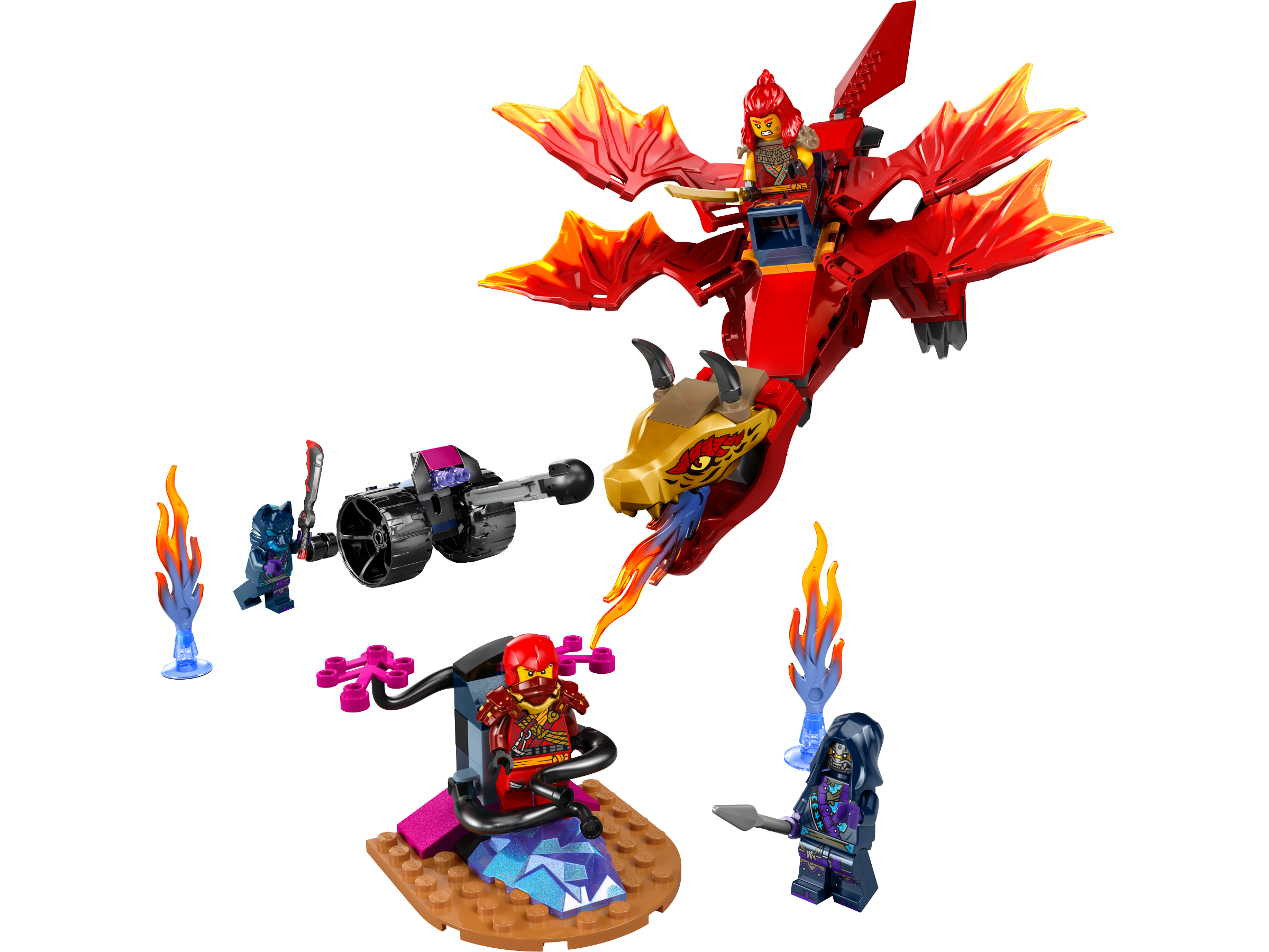 Huge LEGO® brick Dragon, Getting the dragon posed right was…