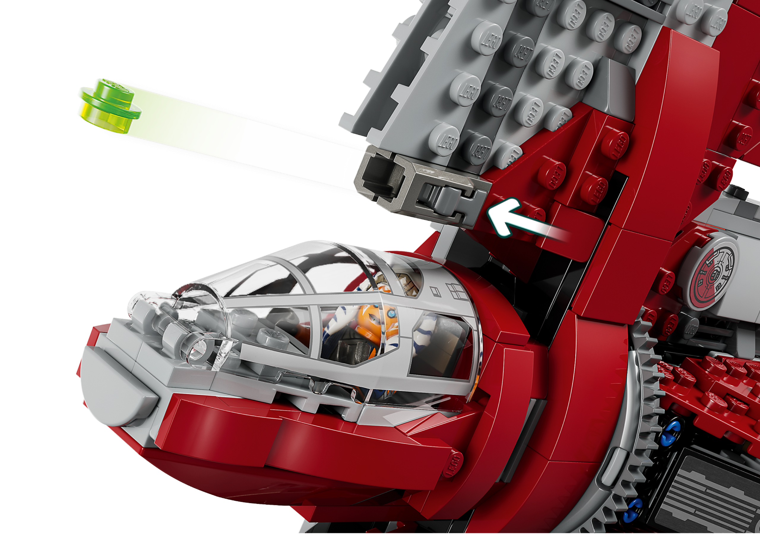 LEGO MOC Ahsoka Tano's T-6 Jedi Shuttle set 75362 MOD by