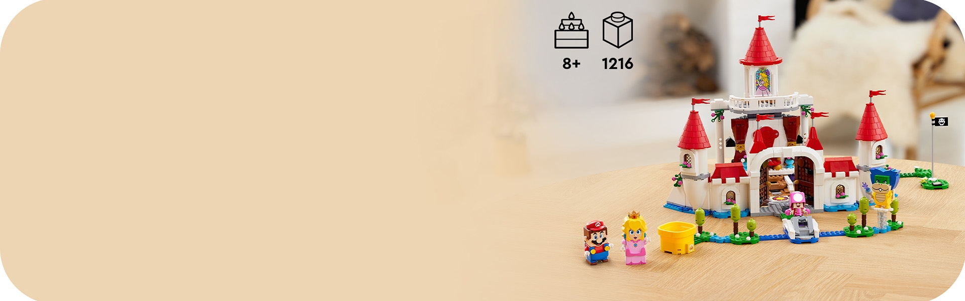 Princess peach castle discount lego