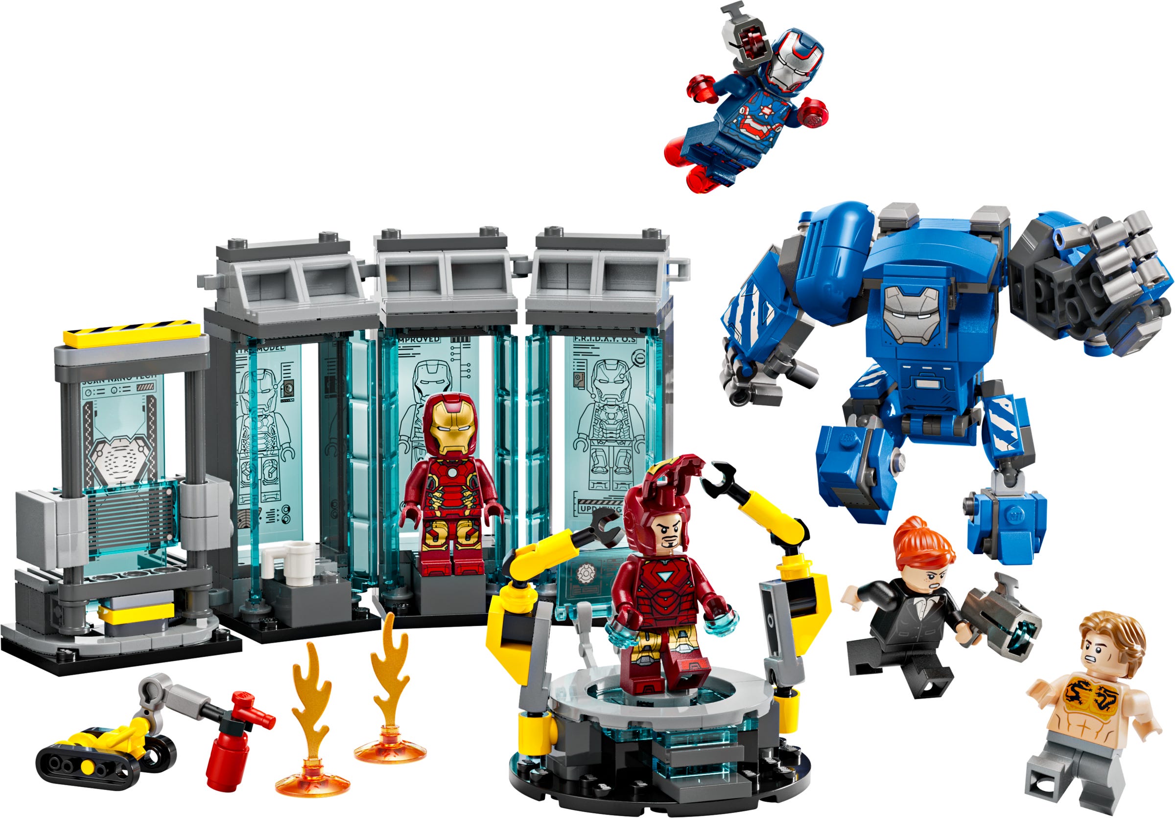 LEGO Iron Mans laboratorium: harnasruimte