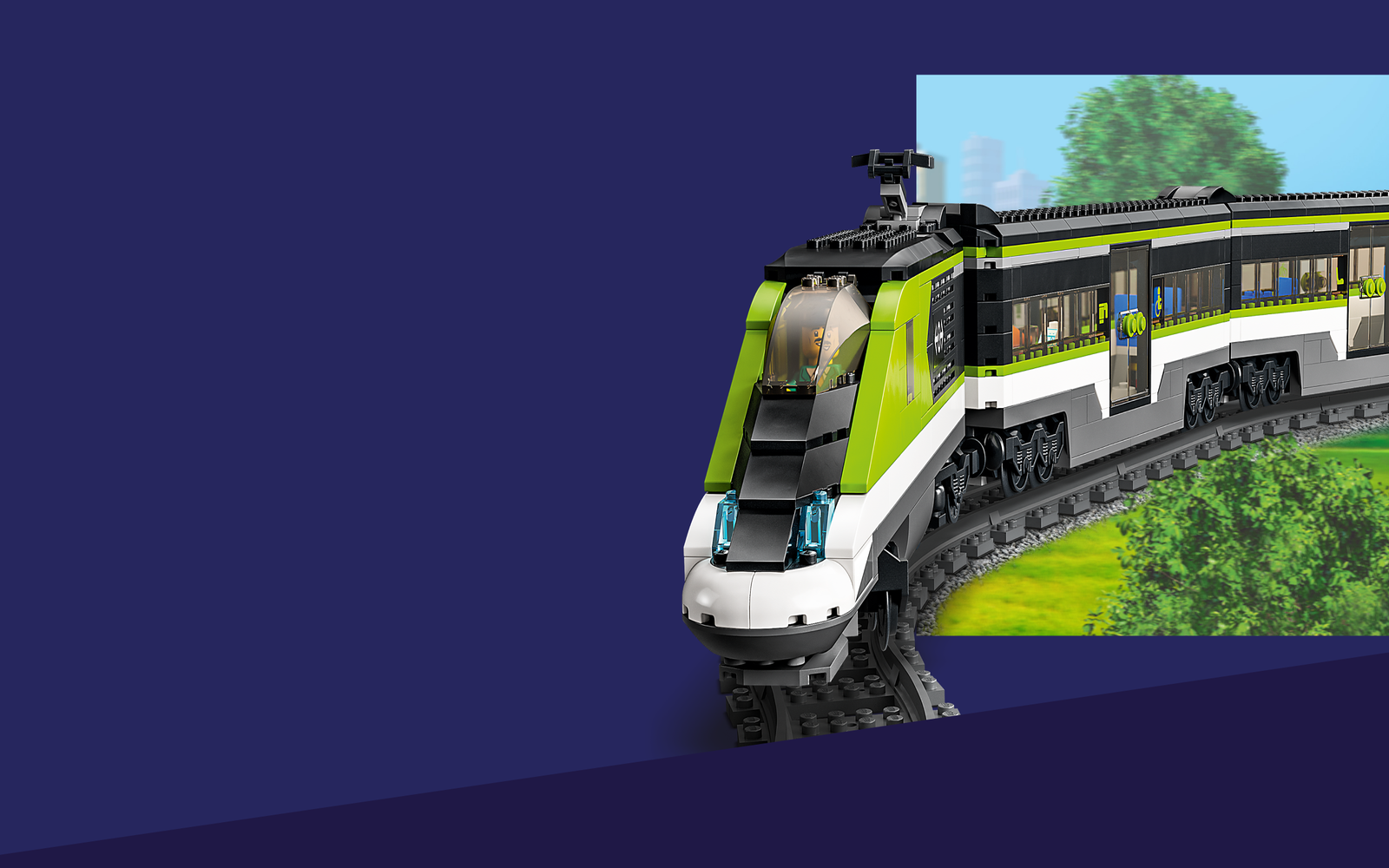 Lego Train City Cargo EV Car Transporter Wagon Track Ramp Buffers from  60336 NEW