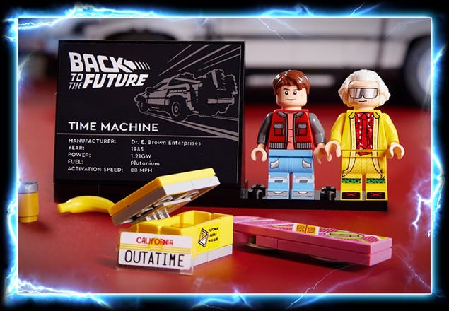 La Delorean de Retour vers le futur en Lego, nom de Zeus !