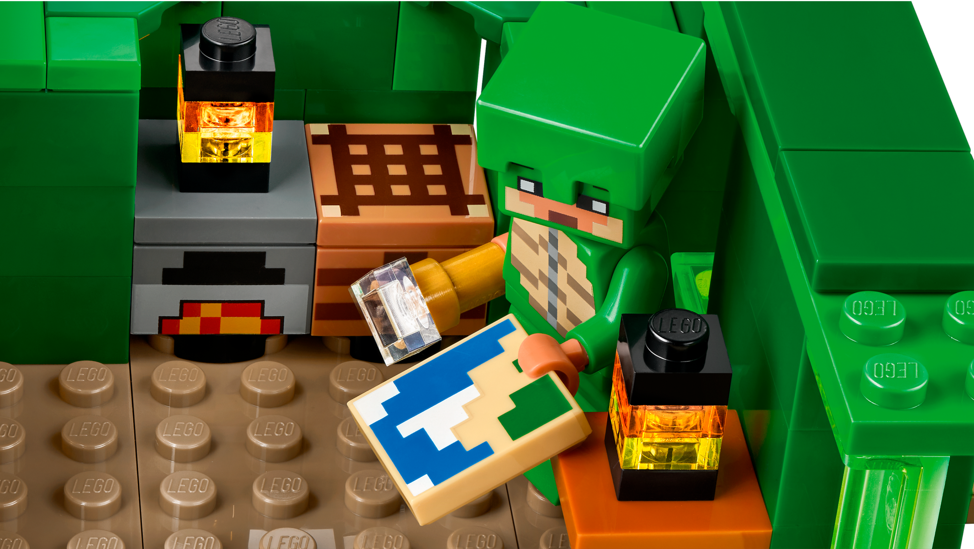 LEGO Vert clair Minecraft Tortue
