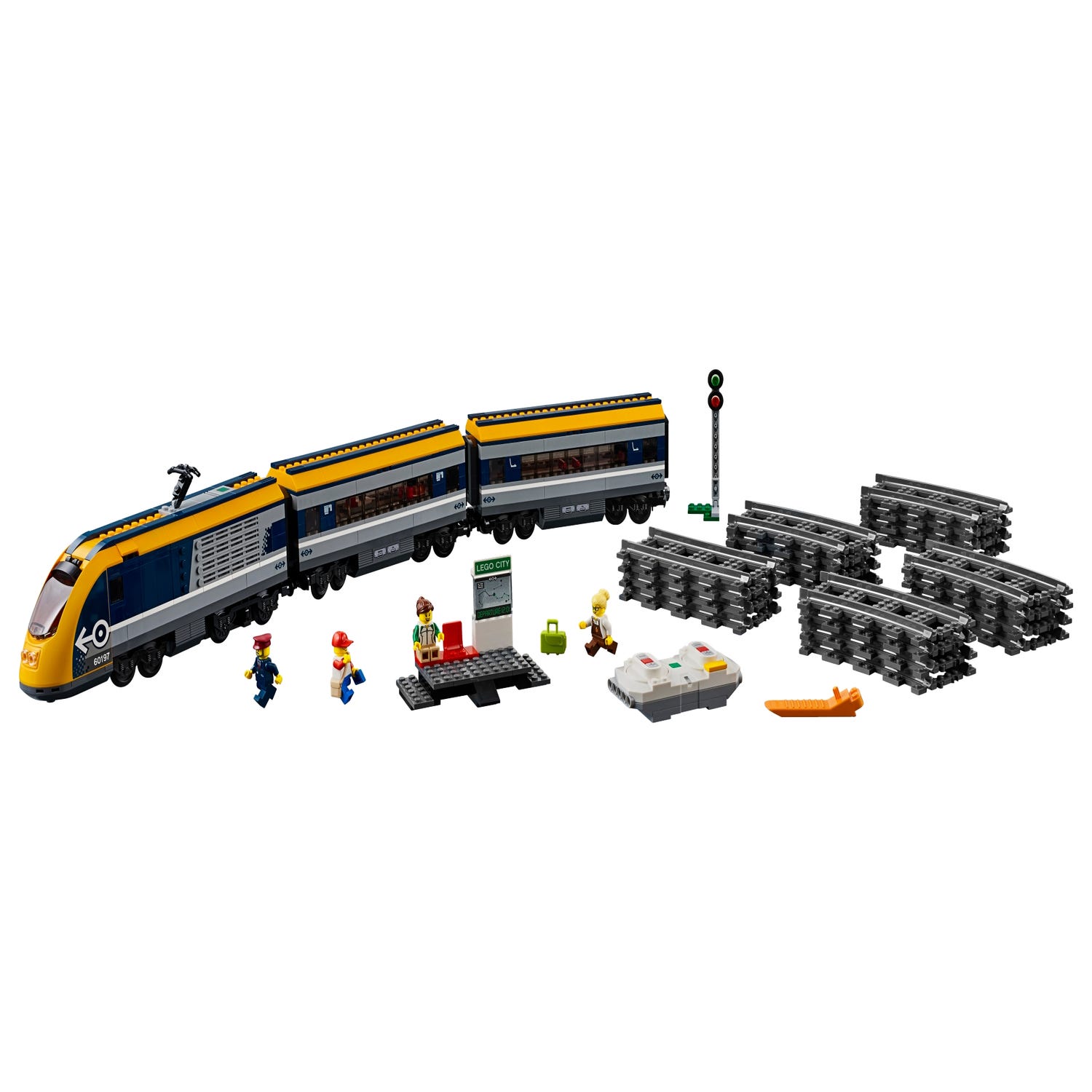 groentje Aan de overkant Ga lekker liggen Passagierstrein 60197 | City | Officiële LEGO® winkel NL