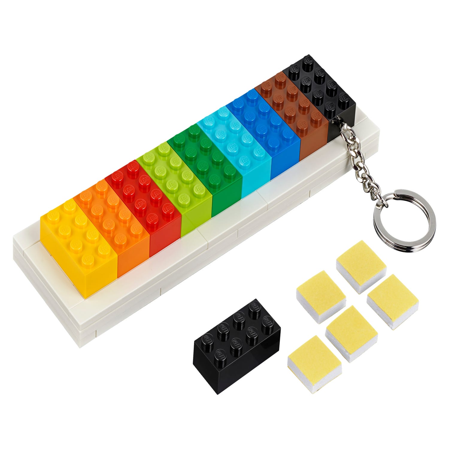 PORTA LLAVERO + 4 LLAVEROS LEGO C/LUZ - Mercado de Diseño