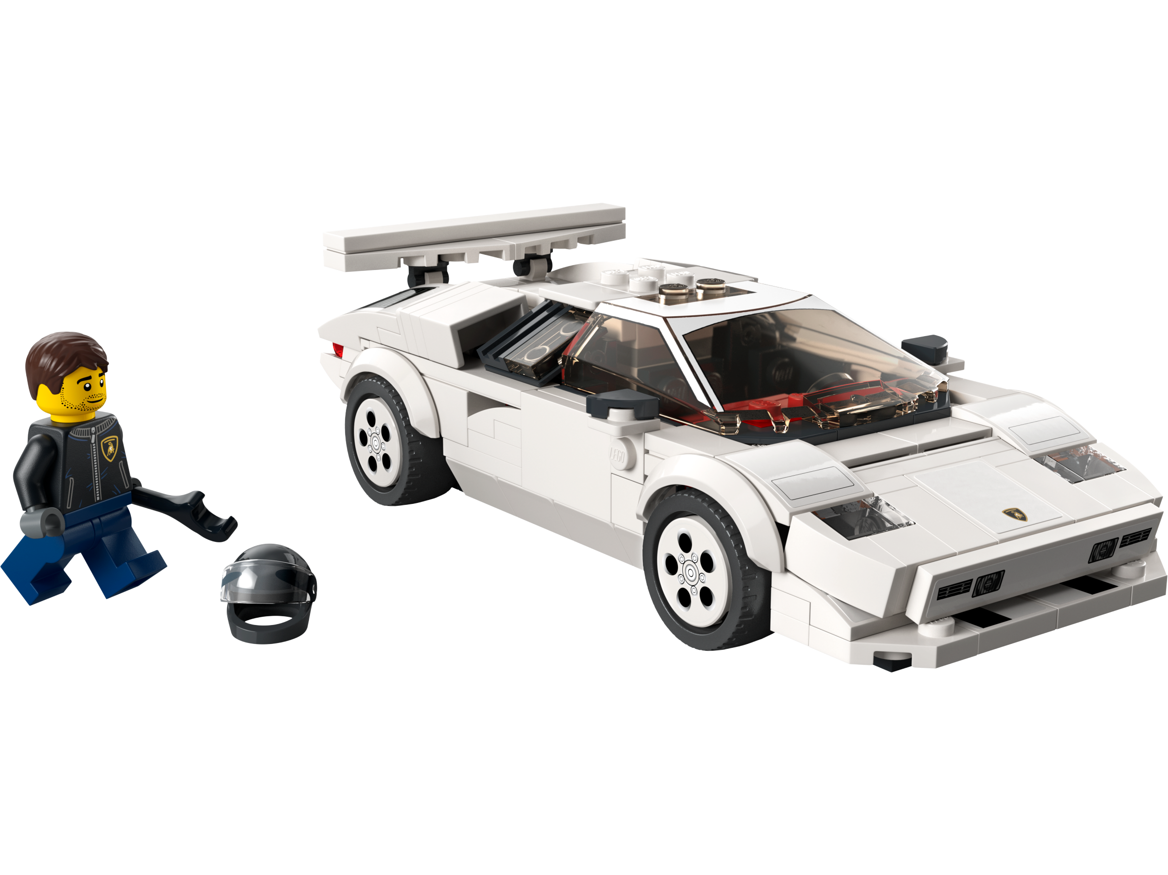 LEGO® 76908 Speed Champions Lamborghini Countach, Jouet modèle de Voiture  de Course Pour les Enfants de 8 Ans et Plus blanc - Lego