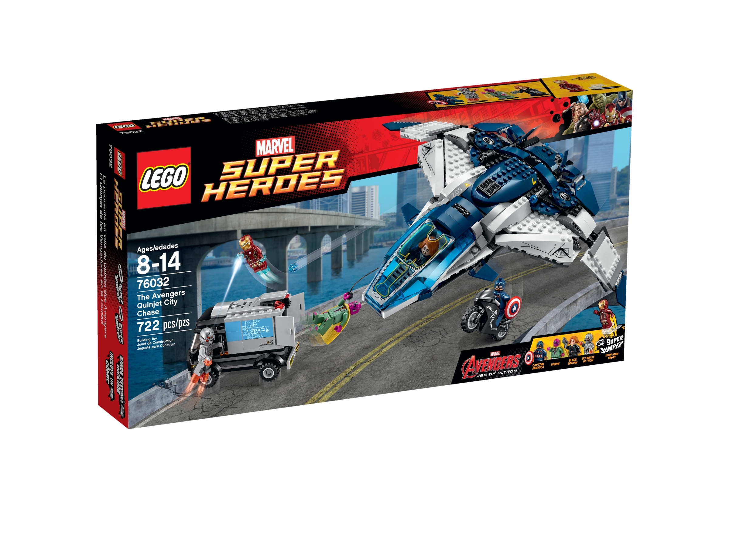 The Quinjet City Chase | Marvel | Buy online the Official LEGO® Shop US