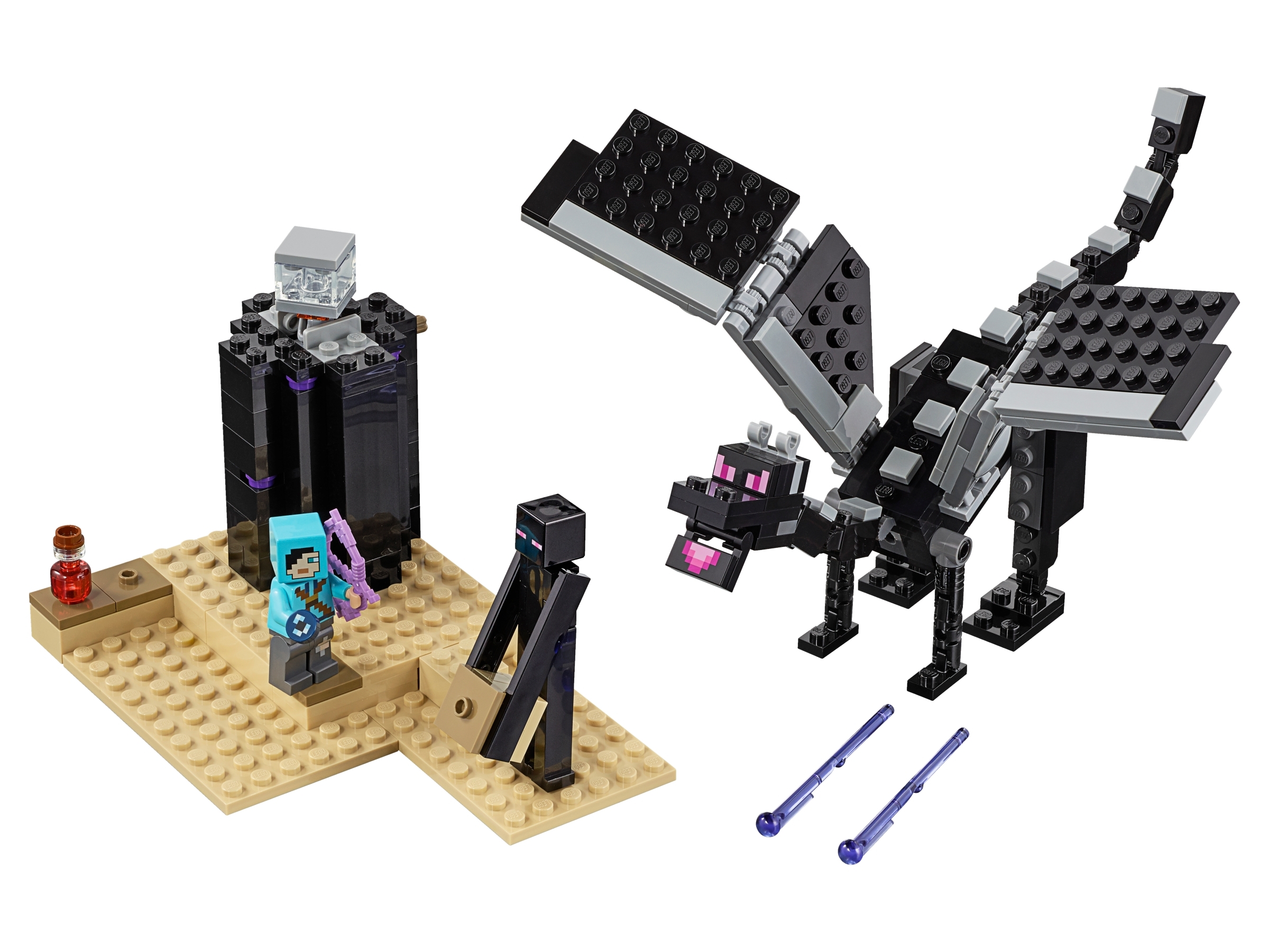 How to Build LEGO Minecraft Ender Dragon (Part 1)