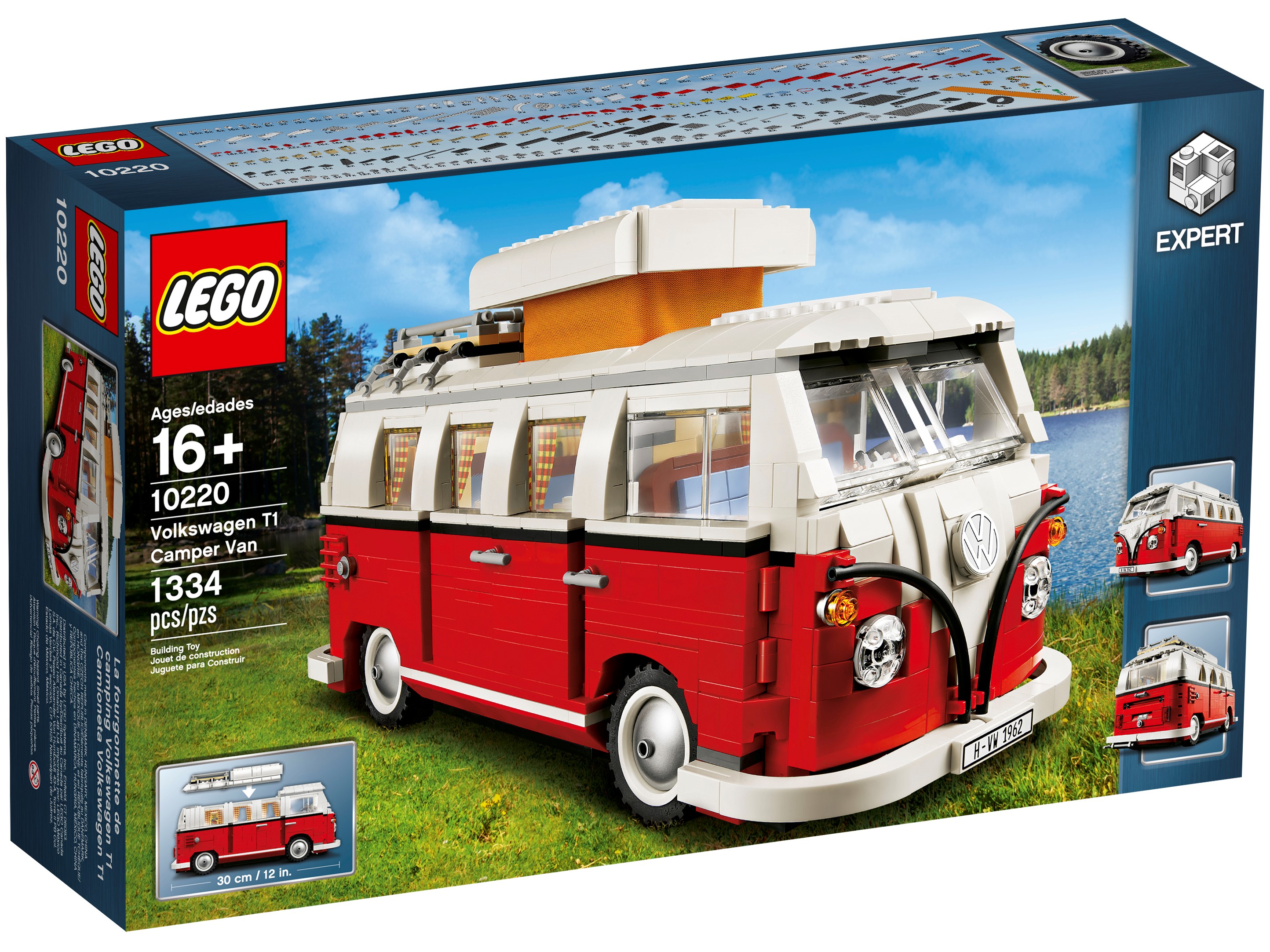 lego 10220 creator volkswagen t1 camper van construction toy