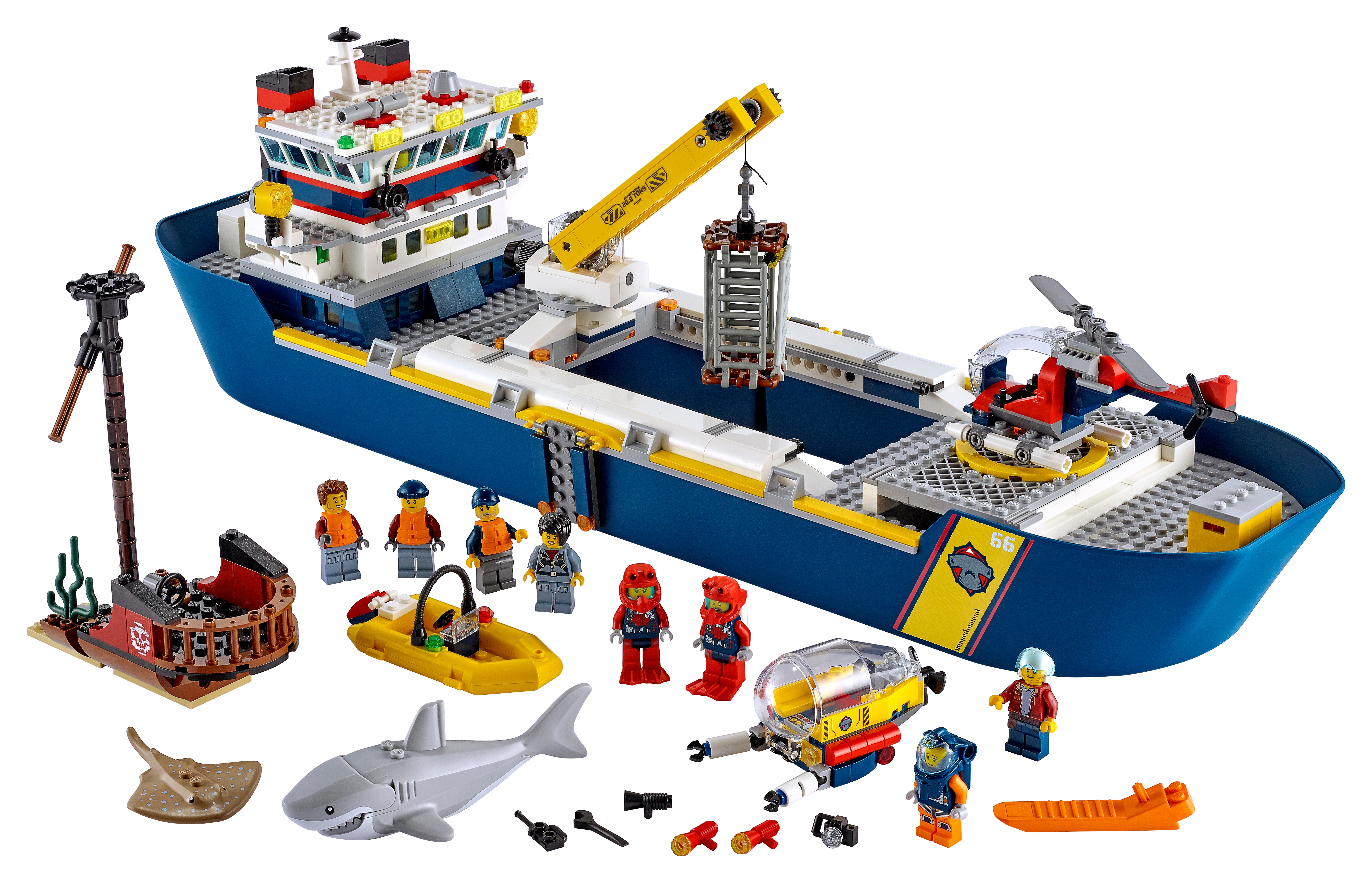 lego cargo ship set
