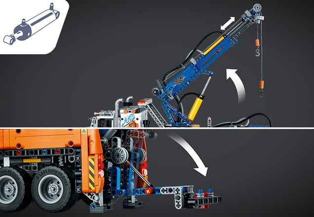 Lego - Technic Le camion de remorquage lourd - Briques Lego - Rue