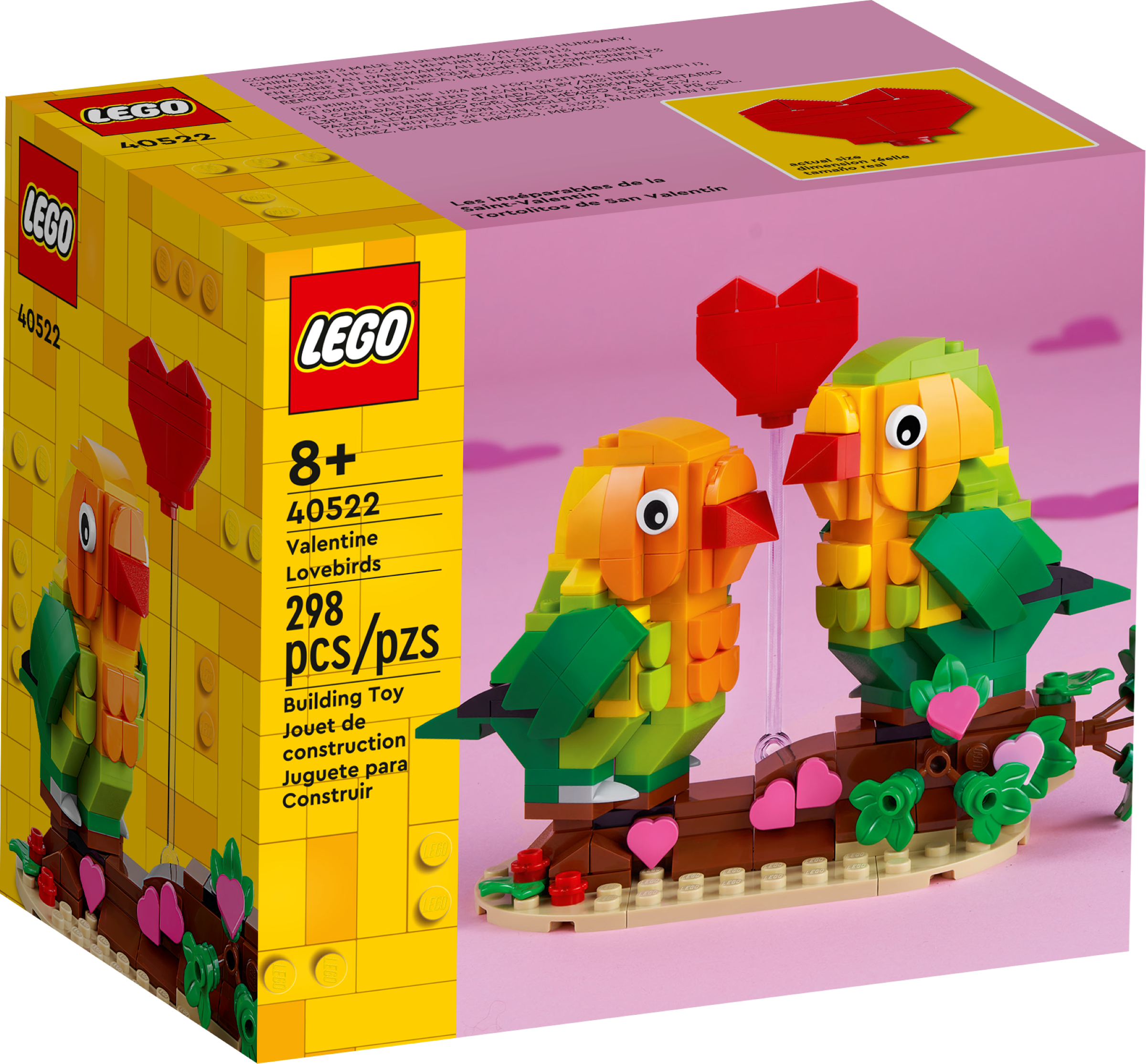 Rose Blocchi da costruzione compatibili con Lego Puzzle Giocattoli  Ornamenti Piccole particelle Puro fatto a mano ragazze regalo di San  Valentino