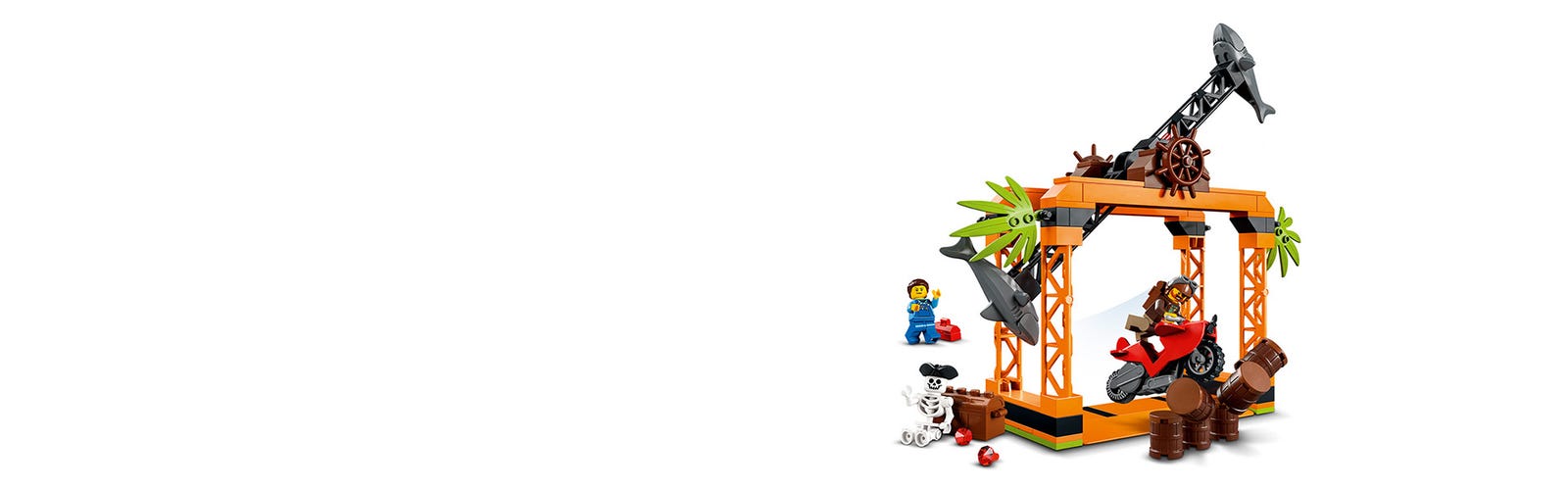 LEGO® The | US online Official Challenge City the | Shop Shark 60342 Attack Buy Stunt at