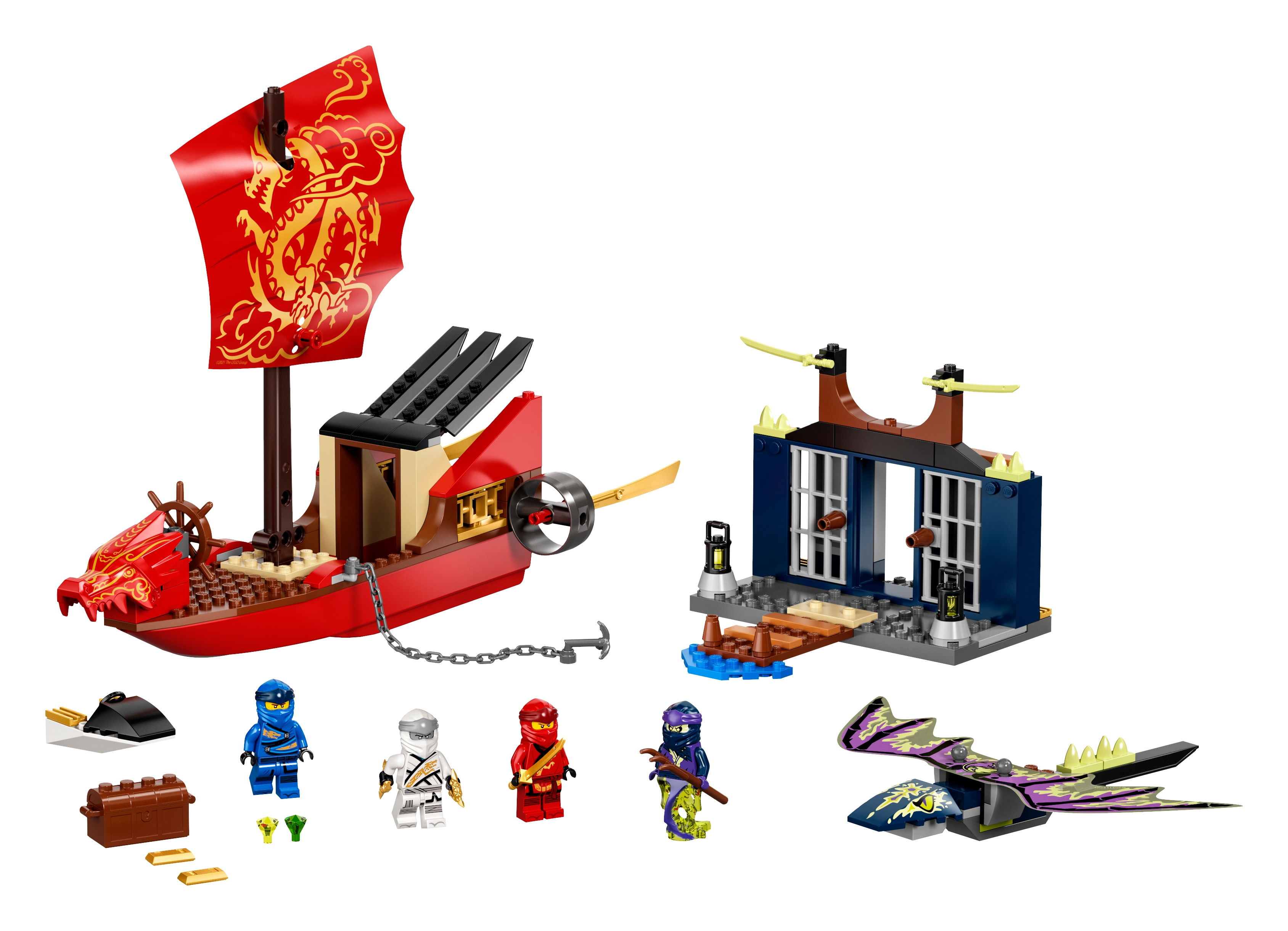 Champagne Smeltend Whirlpool Final Flight of Destiny's Bounty 71749 | NINJAGO® | Buy online at the  Official LEGO® Shop US