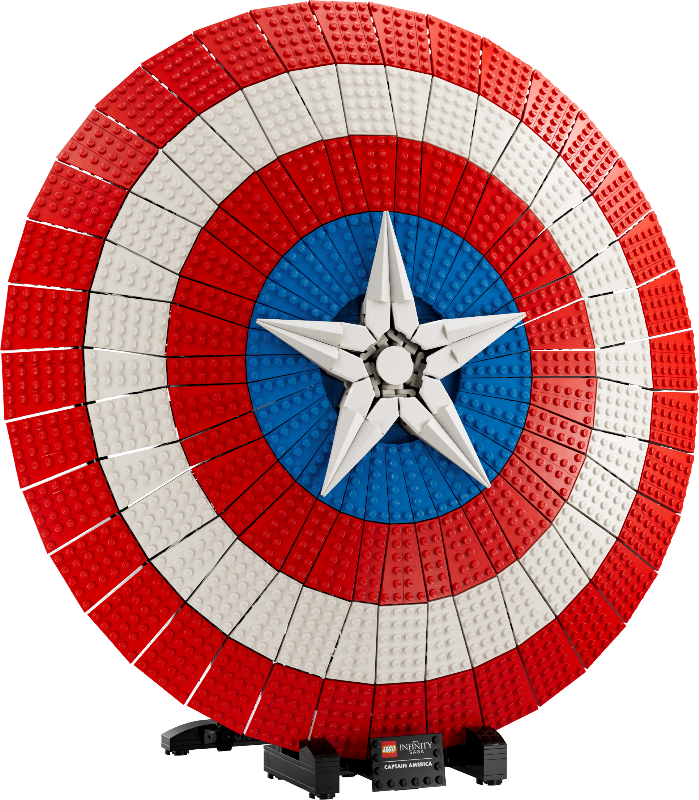 LEGO 76262 Marvel Le Bouclier de Captain America, Kit de Maquette Avengers  pour Adultes avec Minifigurine, Plaque de Nom et Marteau de Thor, Idée  Cadeau Infinity Saga pour Hommes, Femmes, Lui ou