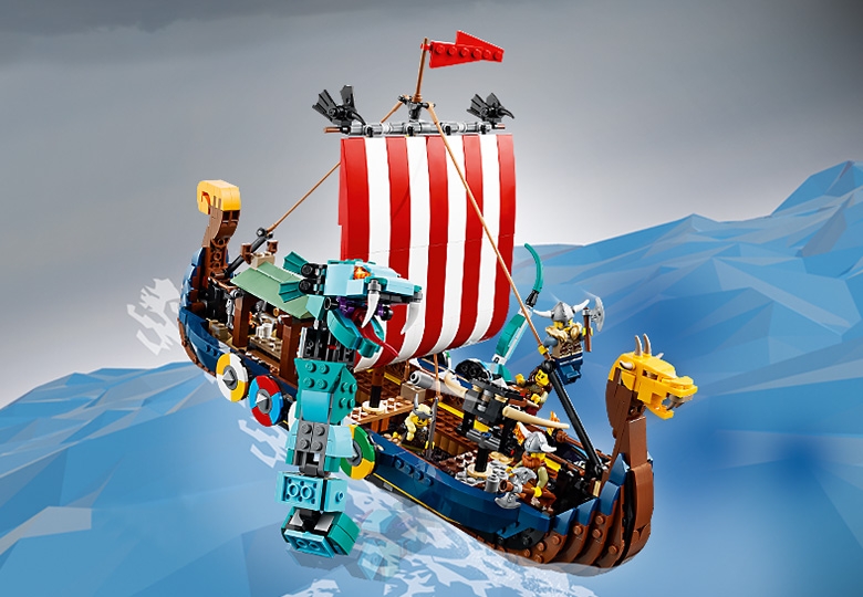 Viking Ship and the Midgard Serpent 31132 | Creator 3-in-1 | Buy 