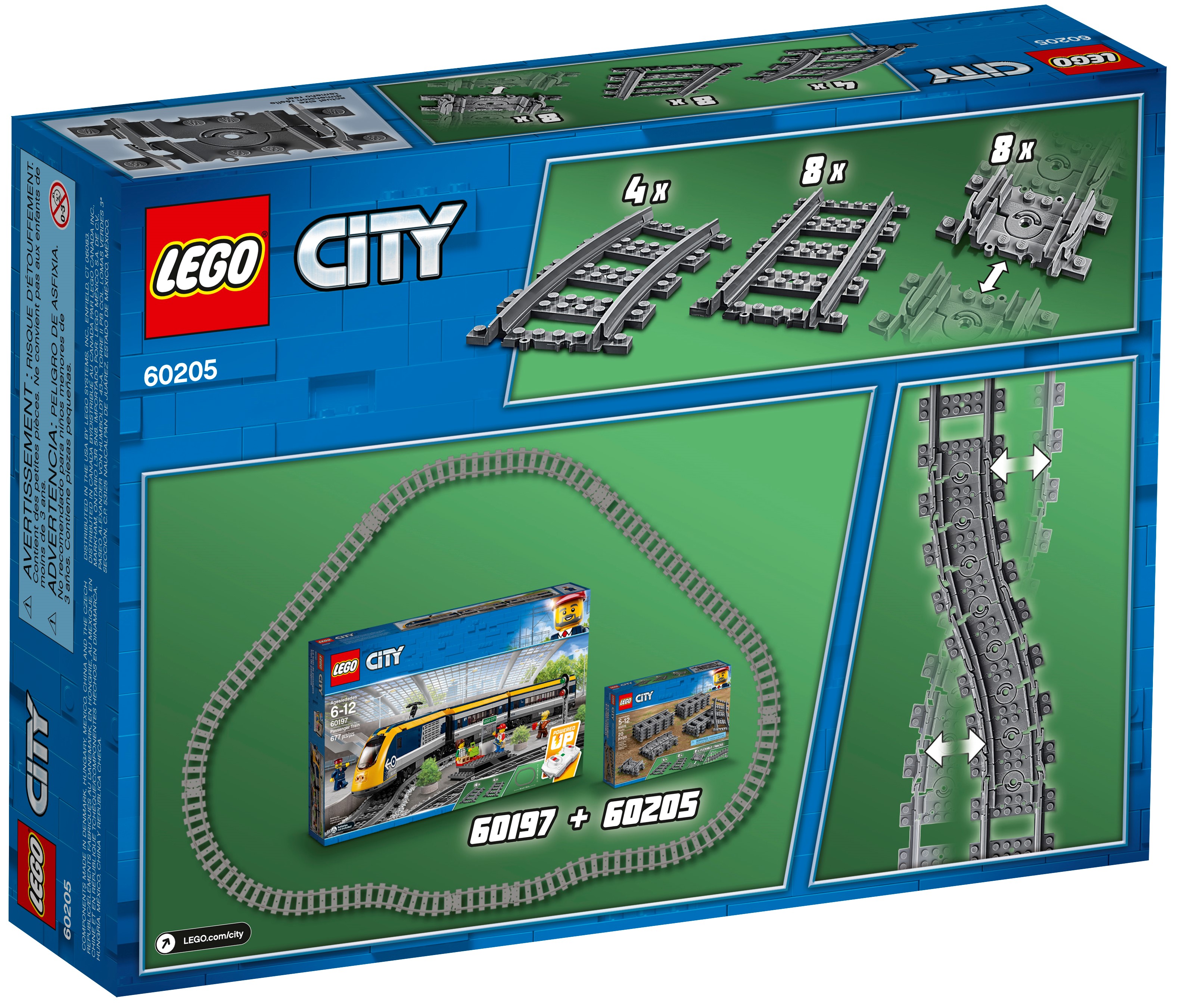 lego city trains tracks 60205