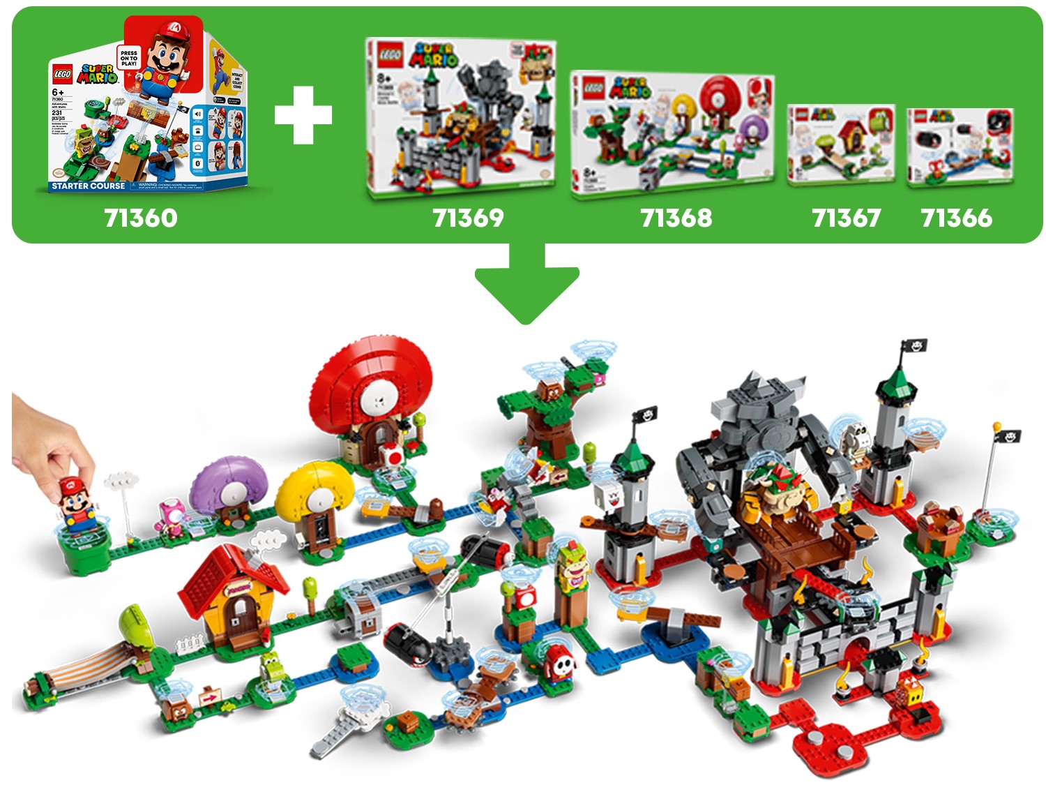 Lego Super Mario 71362 Guarded Fortress Expansion Set Multicolor