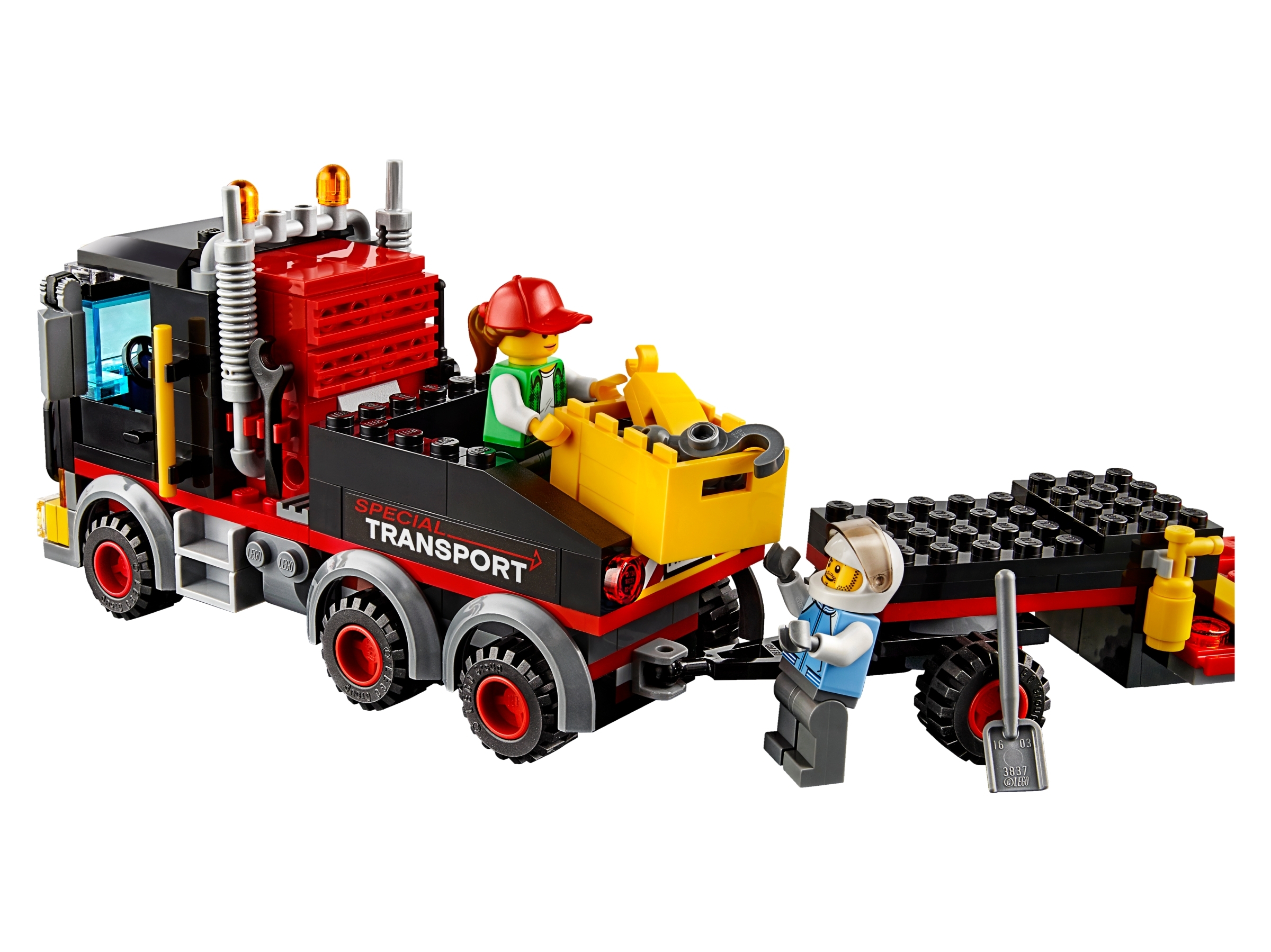 lego truck and helicopter