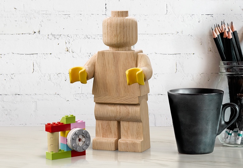 Wooden lego minifigure hot sale