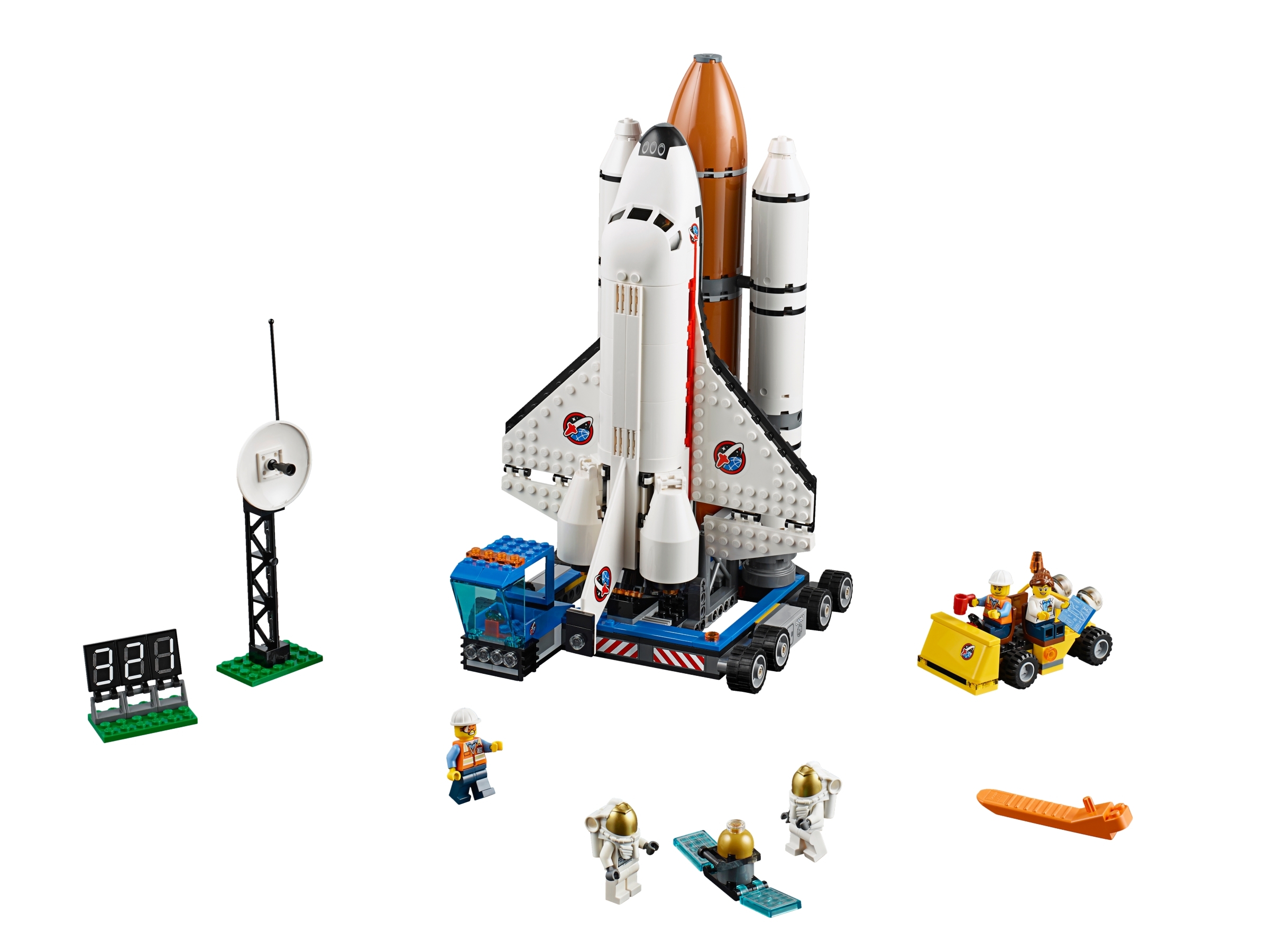 カメラやモ City Space Shuttle and Rocket Launch Center Building Toy Set， W ...