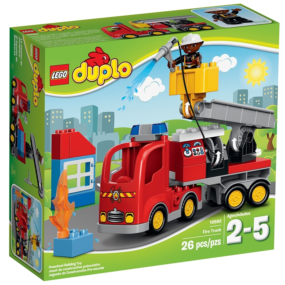 Universal - Les enfants tirent le camion de pompiers en alliage