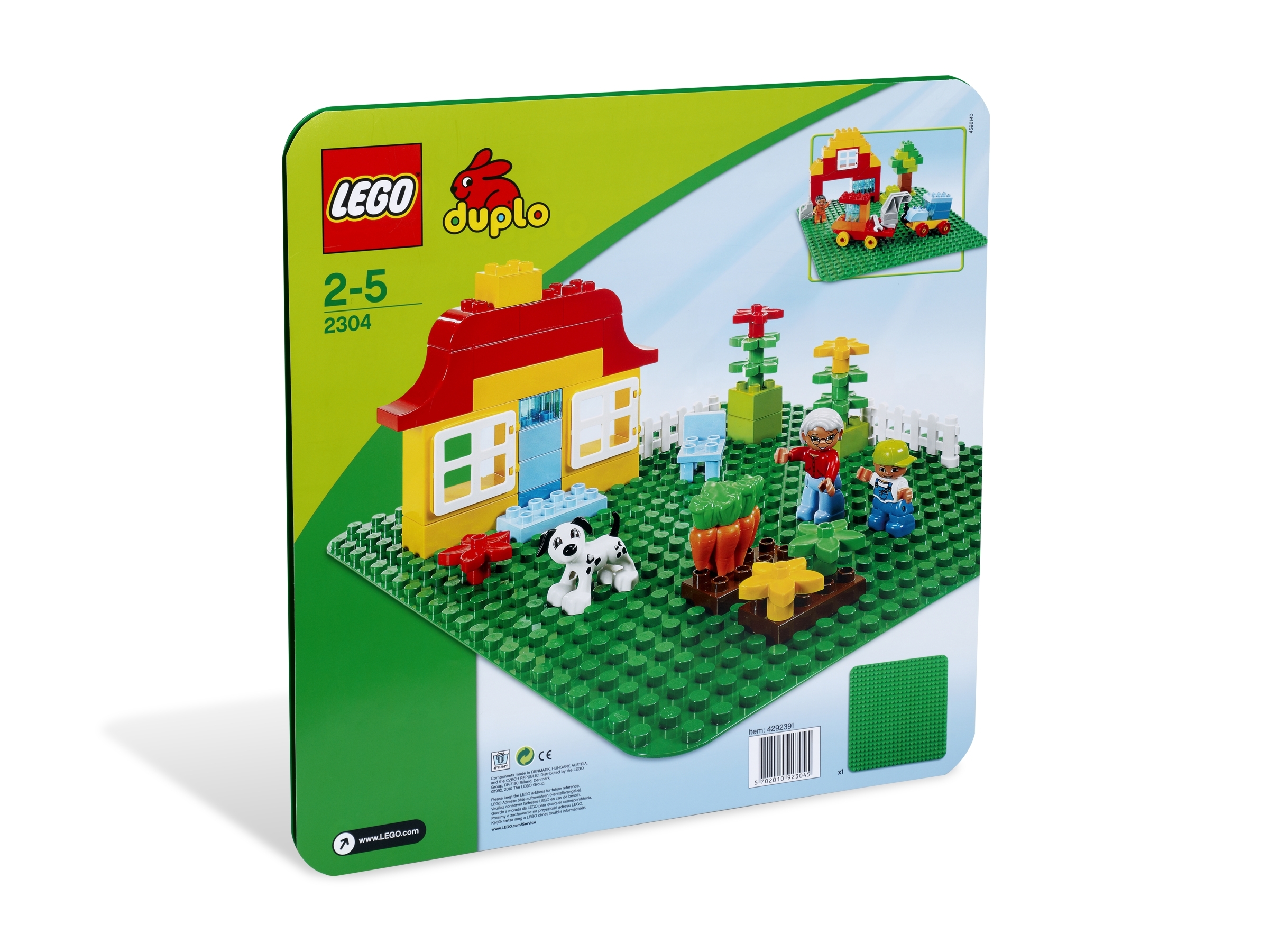 lego duplo large green building plate 2304