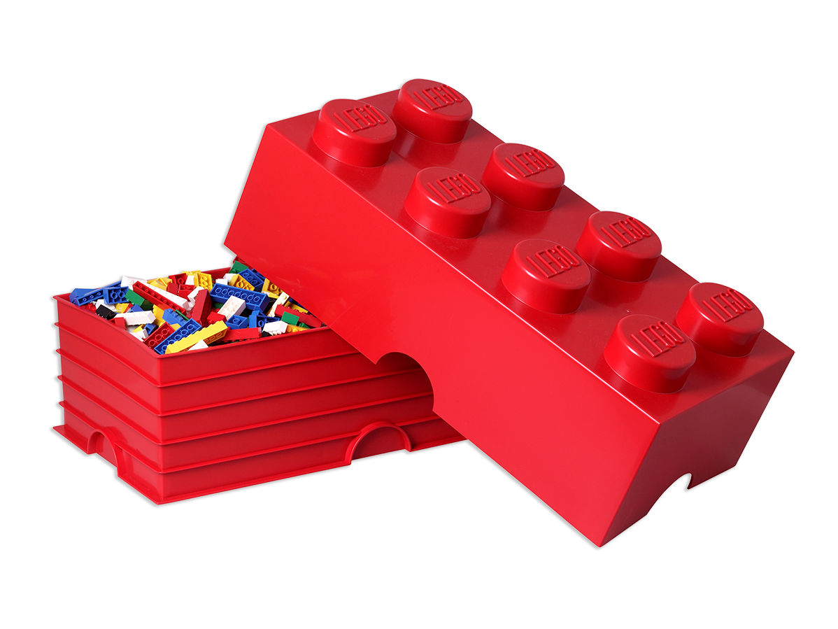Ladrillo de almacenamiento rojo de 8 espigas con cajones LEGO® 5006131, Otros
