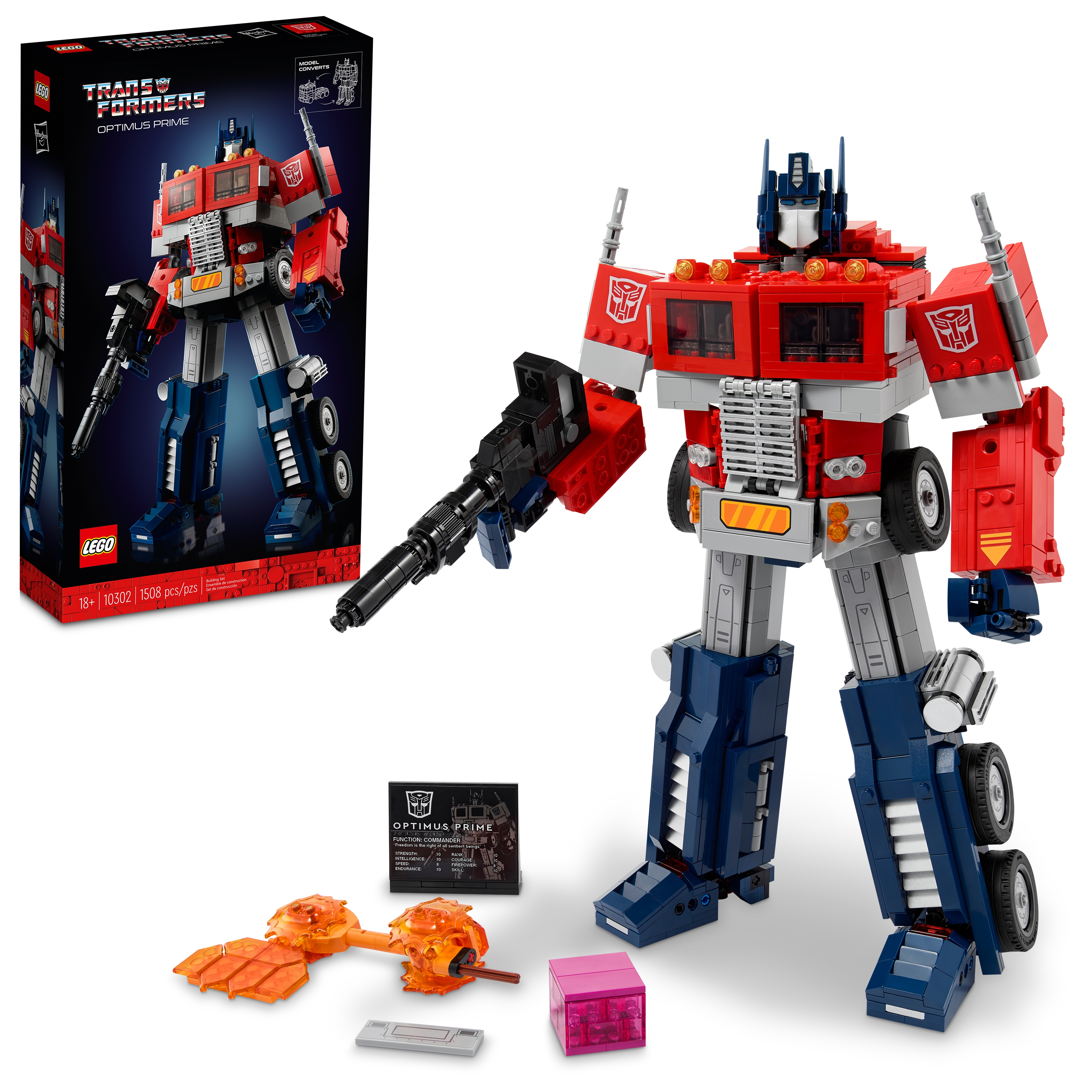 lunch ONWAAR vacuüm Optimus Prime 10302 | LEGO® Icons | Buy online at the Official LEGO® Shop US
