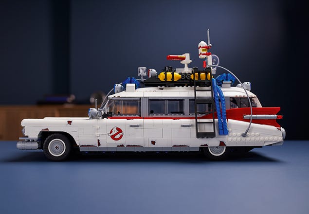 LEGO Icons Ghostbusters ECTO-1 10274 Kit de voiture pour adulte, idée  cadeau pour homme, femme, elle, lui, modèle à collectionner, décoration