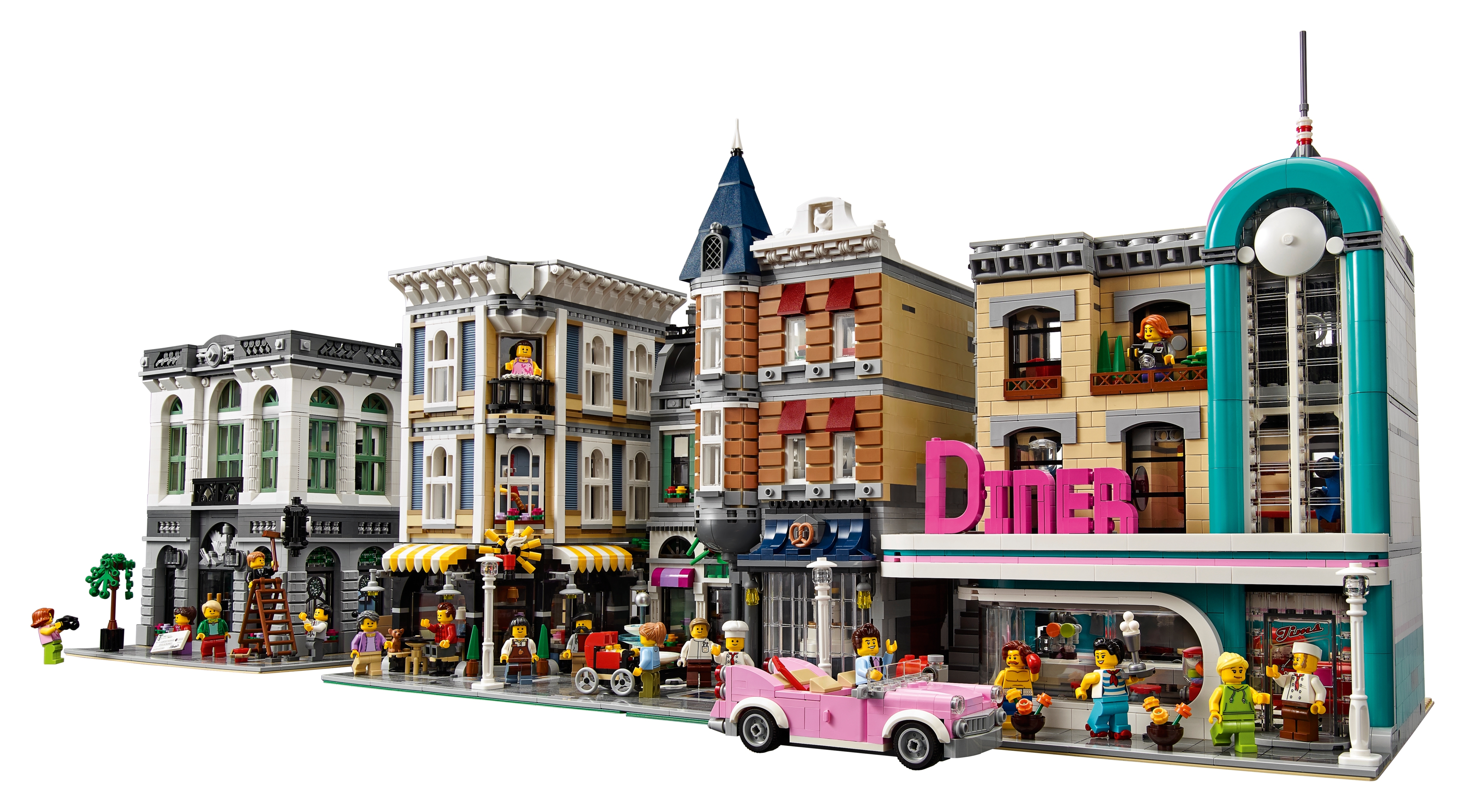 LEGO Creator Expert Downtown Diner 10260 Building Kit, Model Set and  Assembly Toy for Kids and Adults (2480 Pieces)