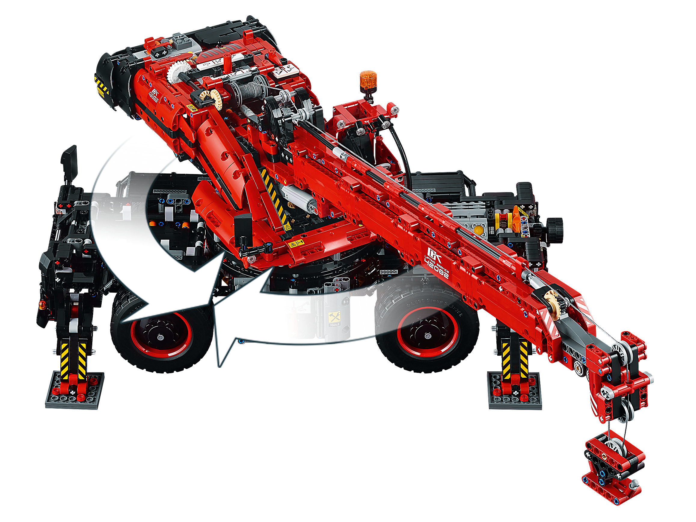 LEGO Technic Mobile Crane 42108 Building Kit, A Super Model Crane to Build  for Any Fan of Construction Toys (1,292 Pieces)