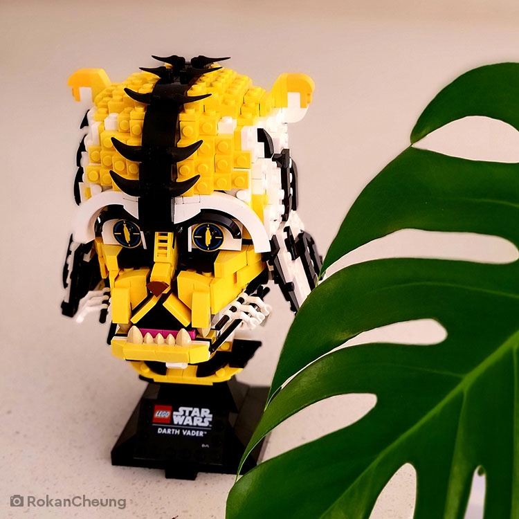 Custom lego 2024 darth vader helmet